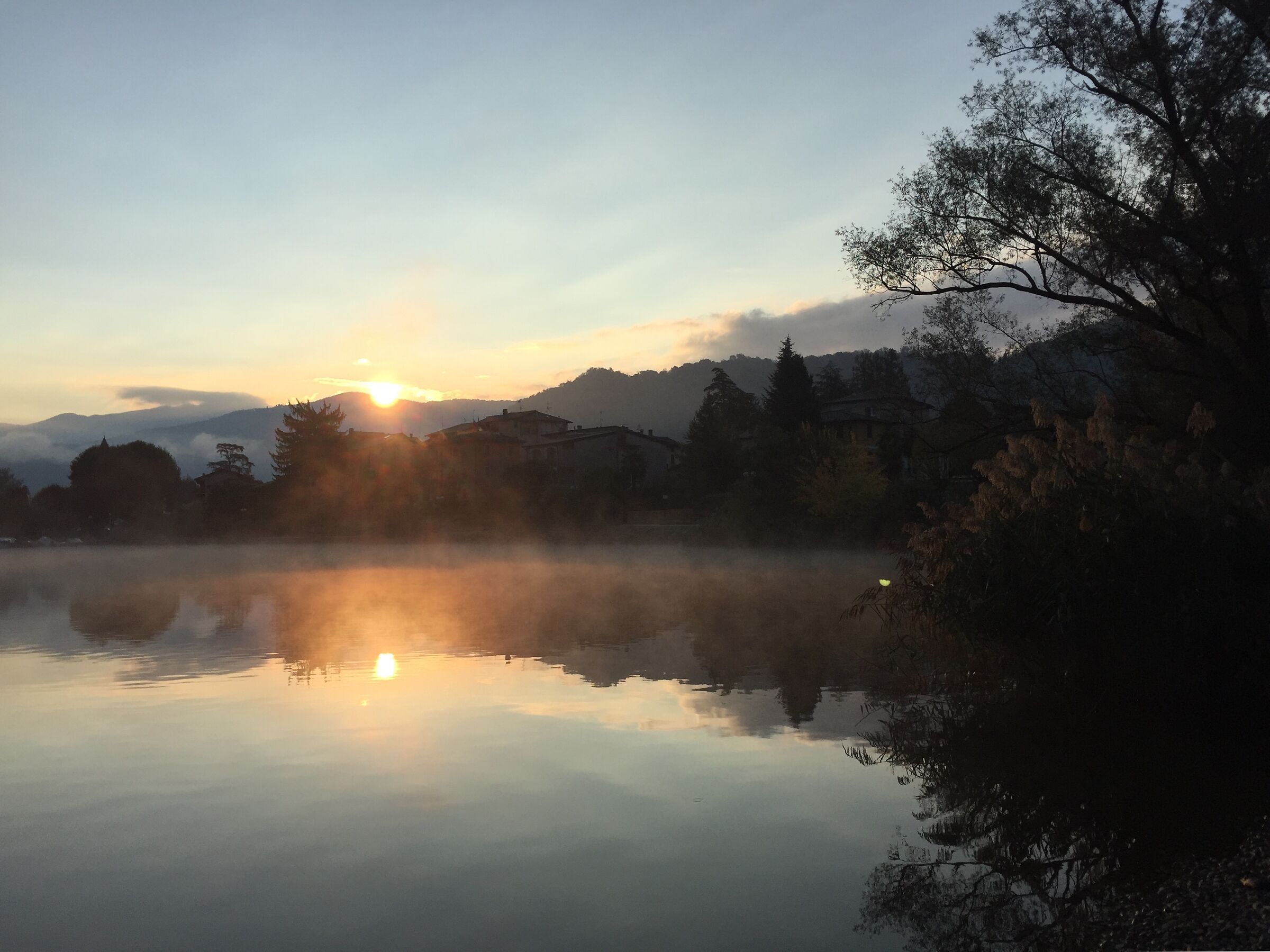 The rising of the Sun.