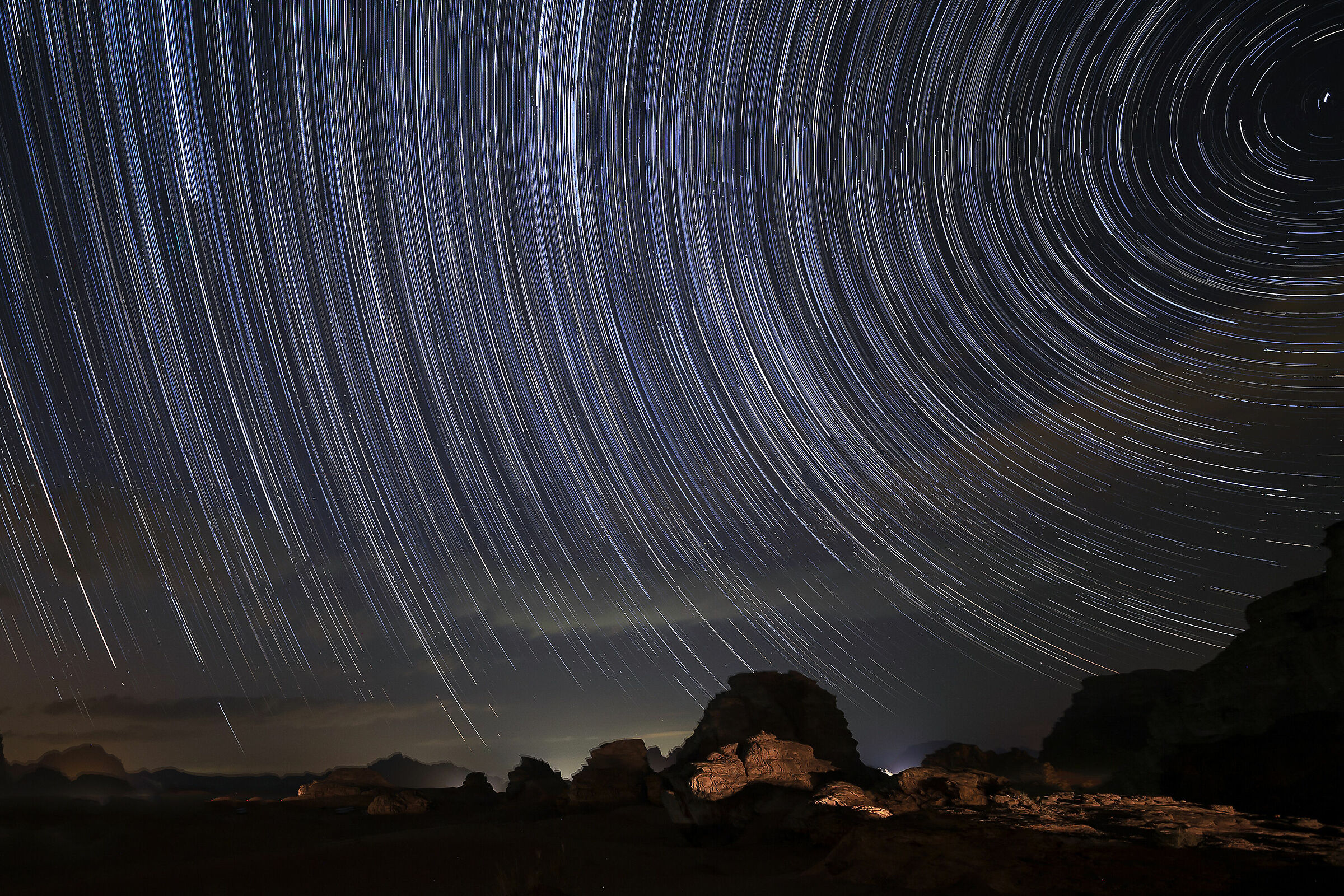 Wadi Rum startrail