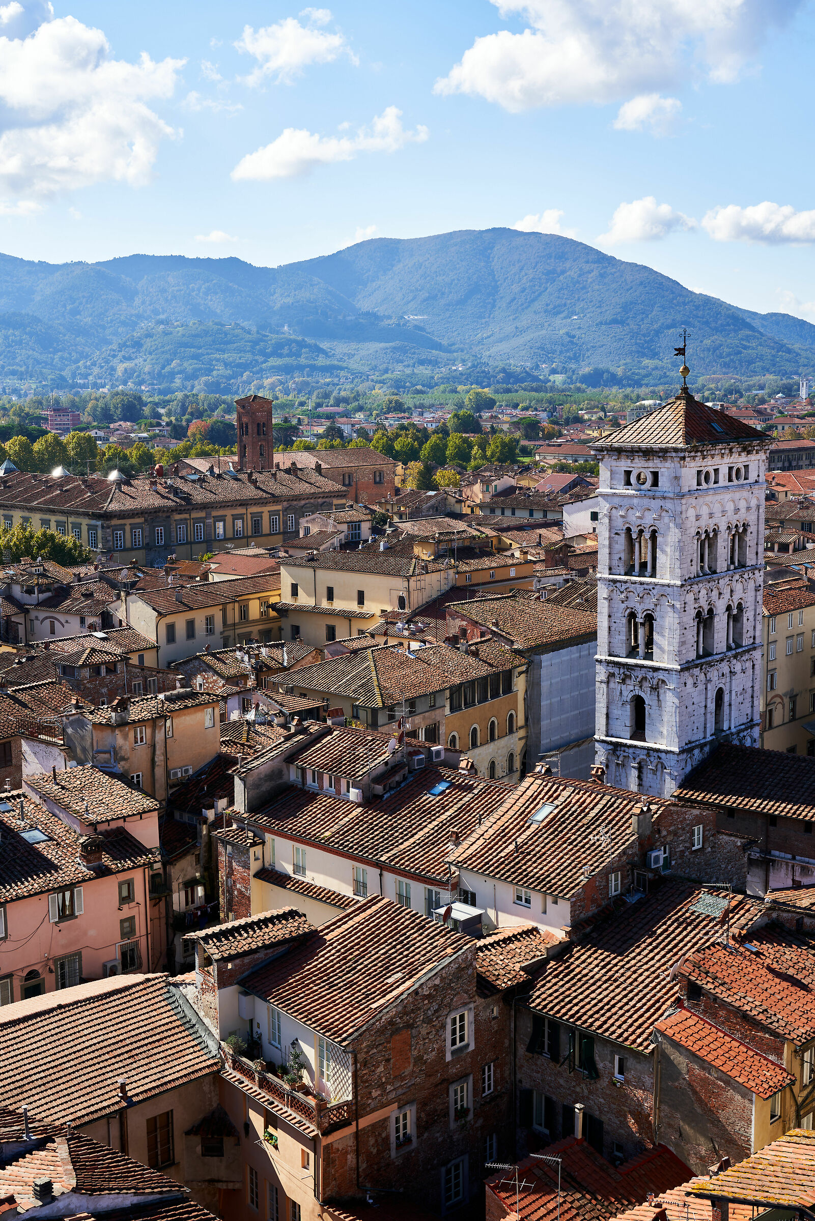 Lucca, vista a sud-ovest dalla Torre delle Ore