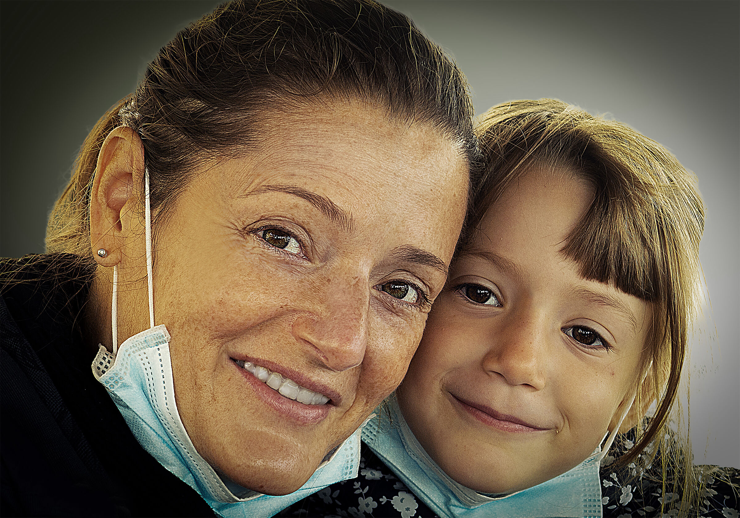 Daughter and nephew in corona virus days