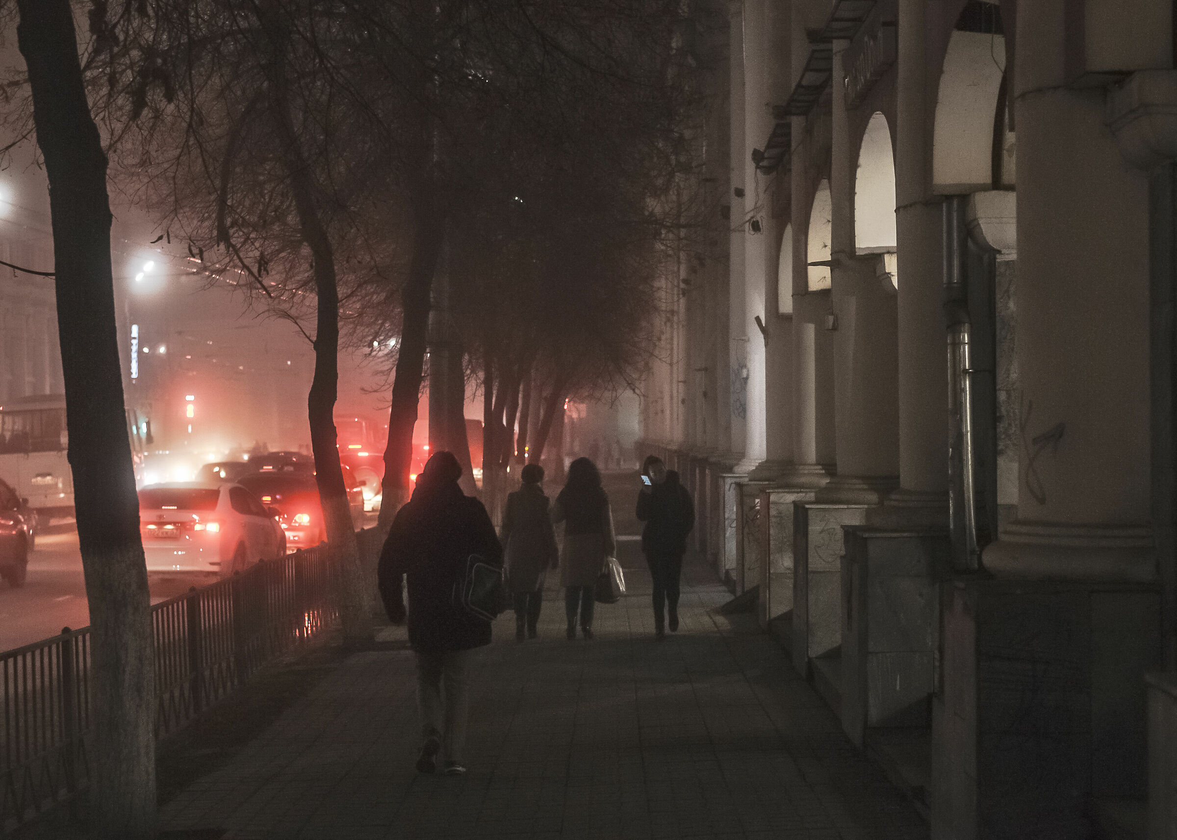 Serata nebbiosa