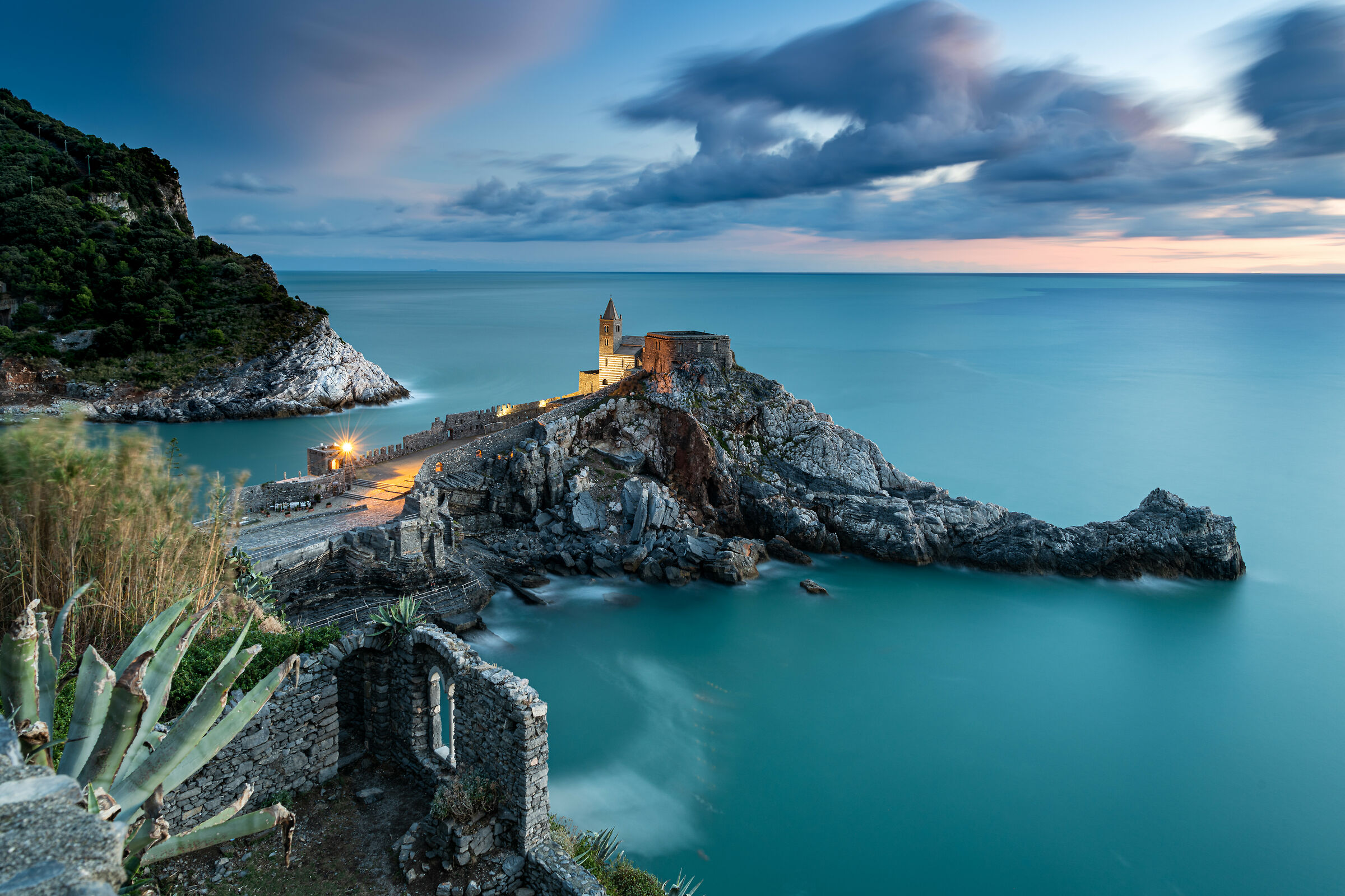 sunset in portovenere