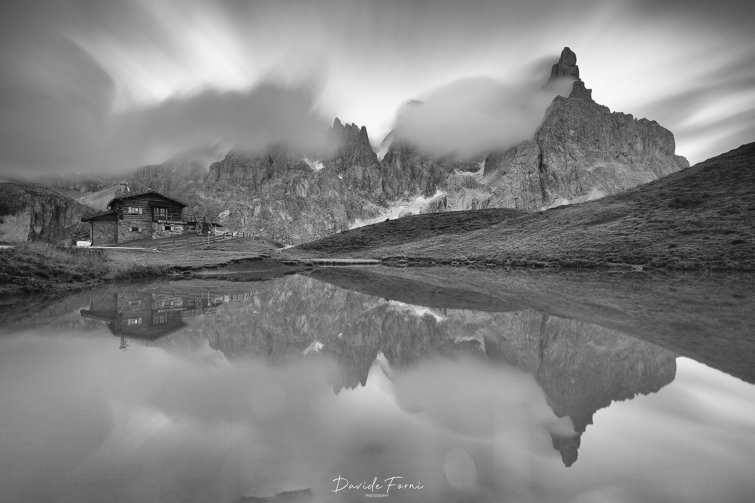 Nuvole al tramonto sulle Pale di San Martino