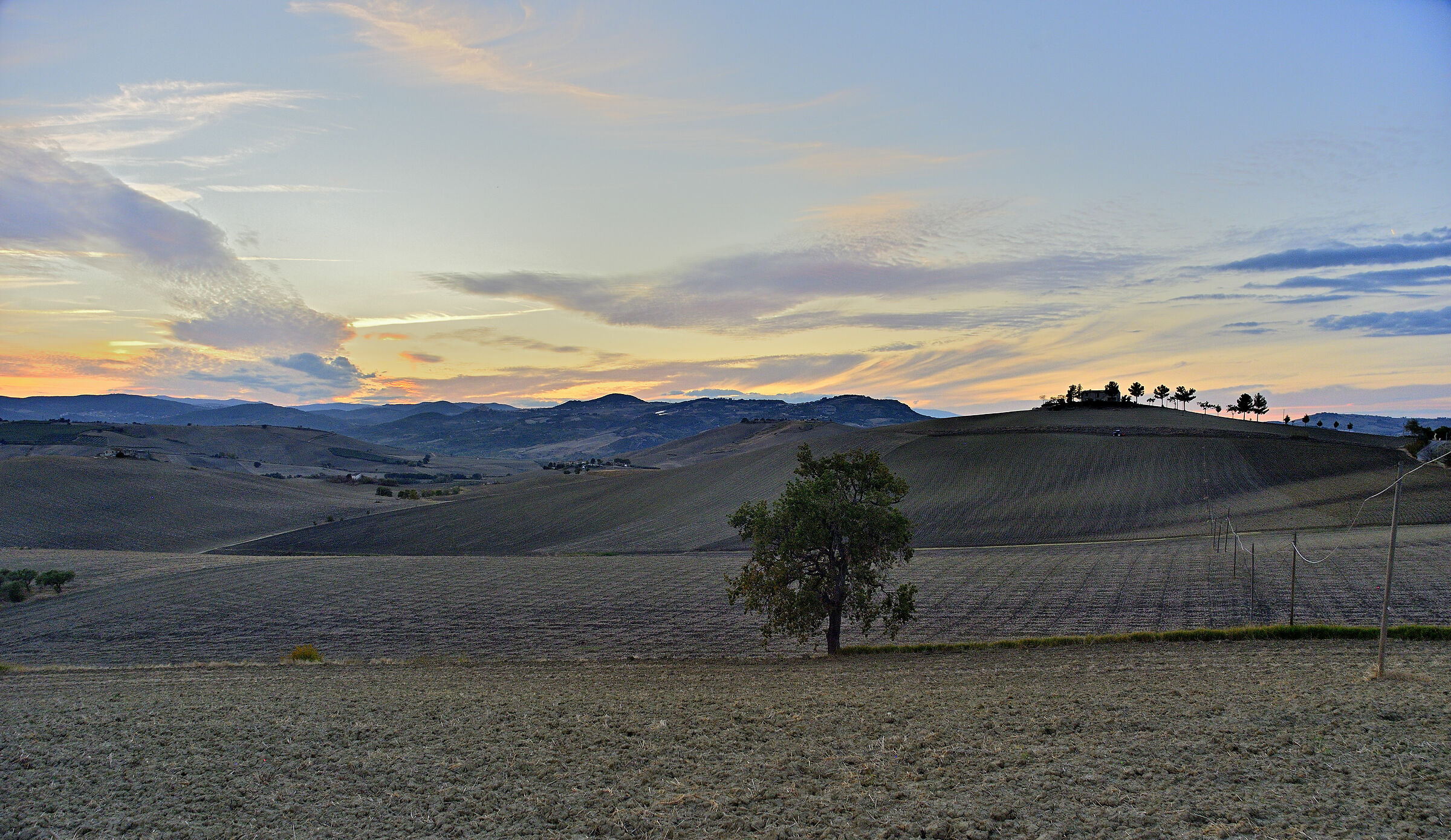 In the calm of the evening