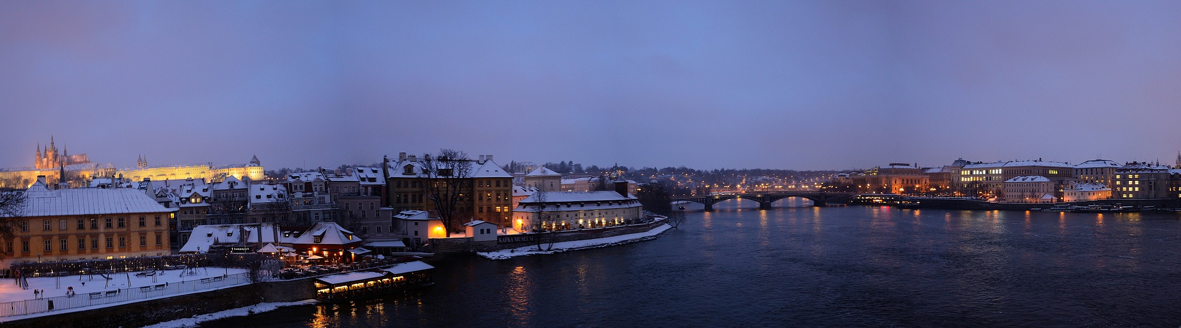 Prague at sunset ...