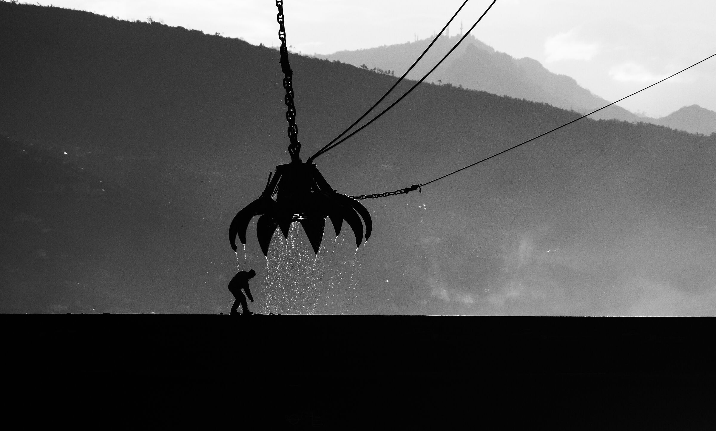 La draga B&W (l'uomo e la macchina)