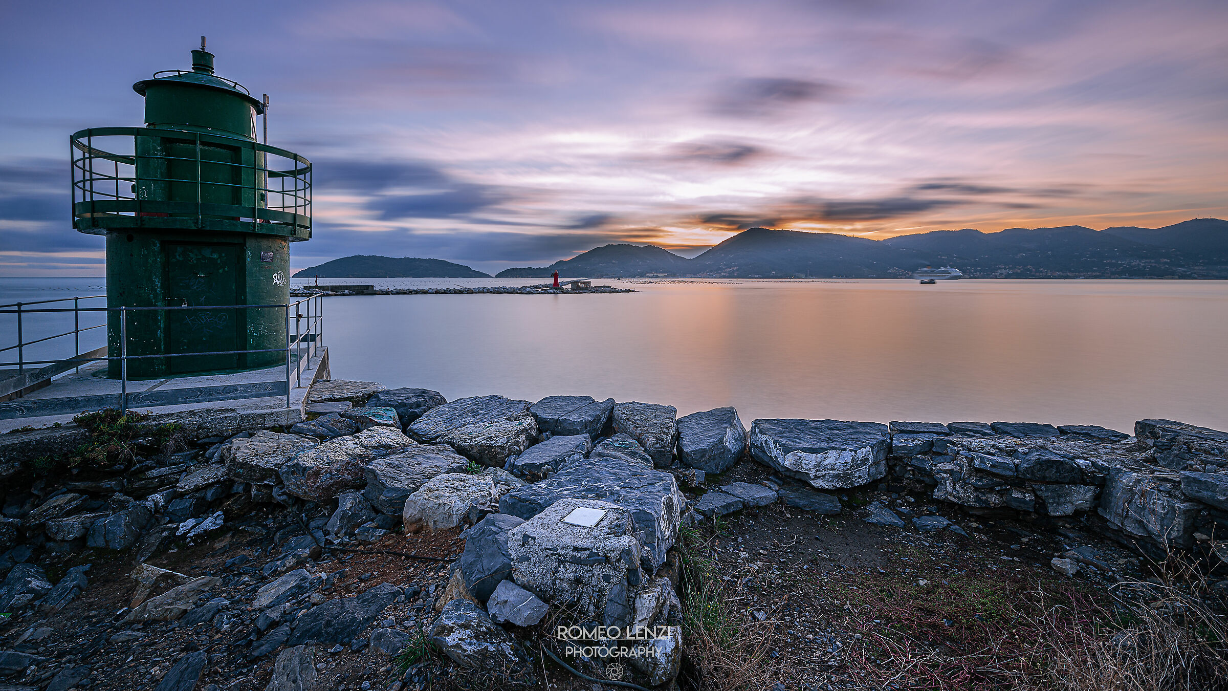 Lighthouse at sunset