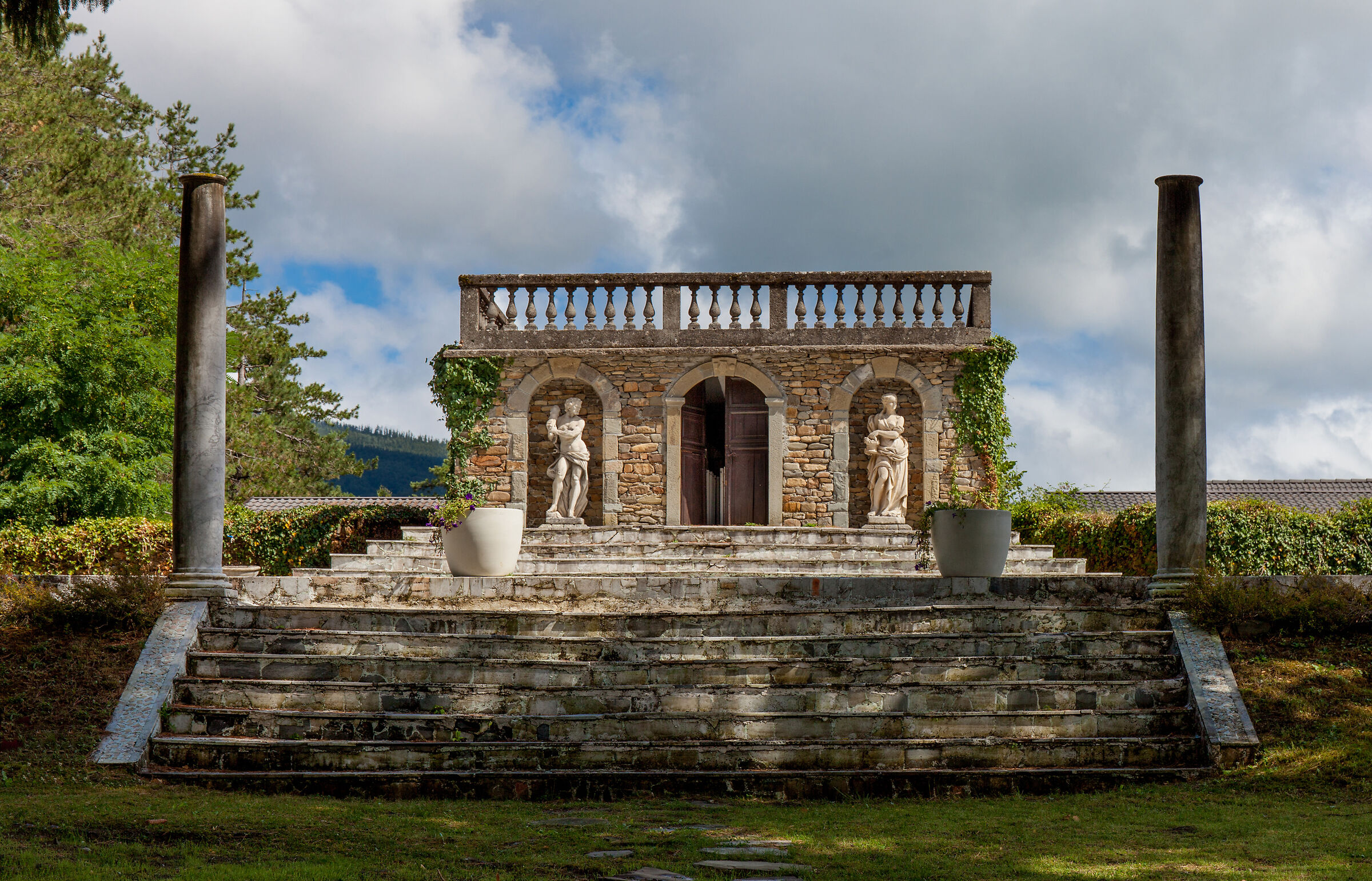 Vagando nel parco del Castello di Compiano