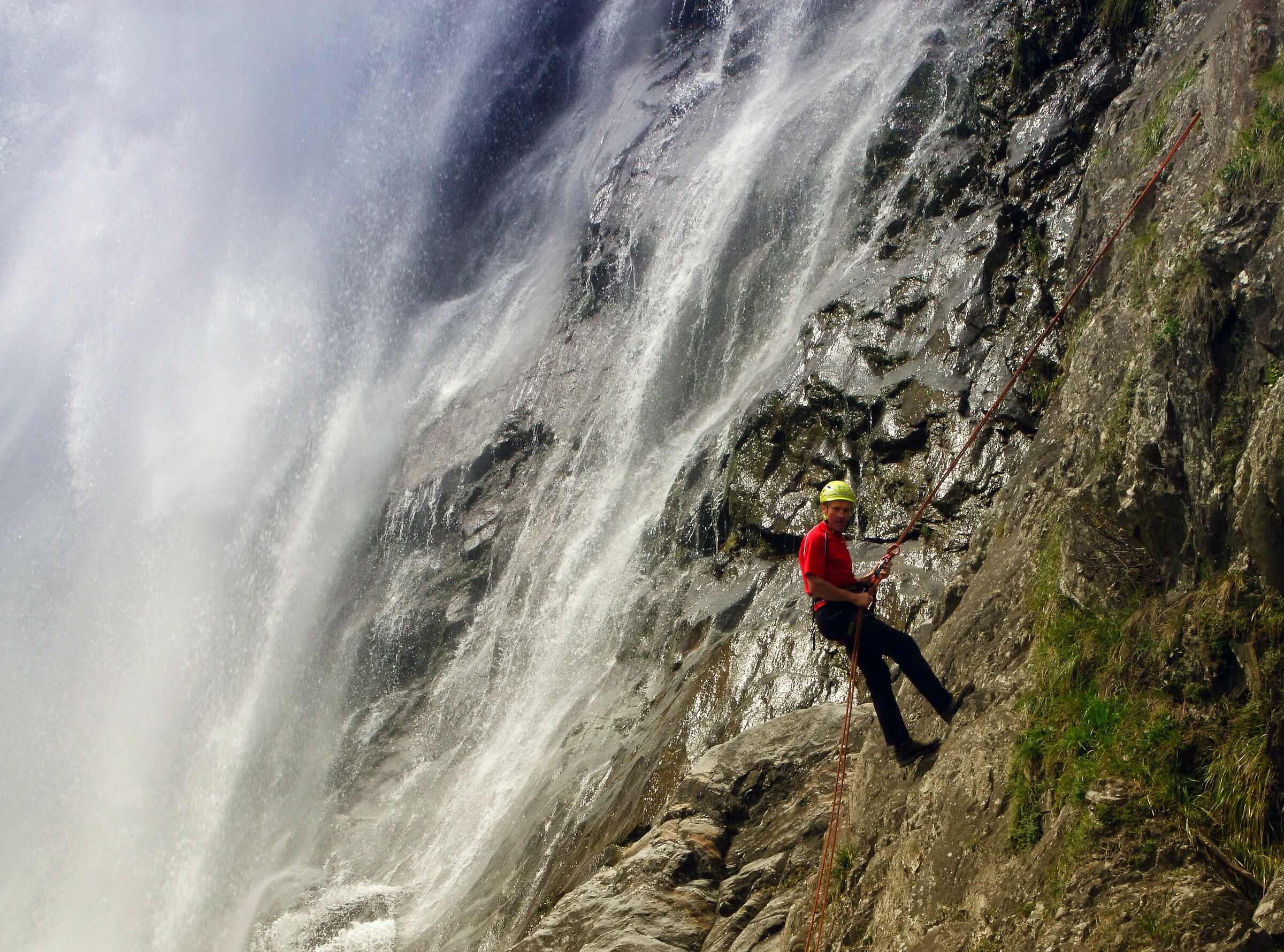 Giù dalla cascata di Parcines