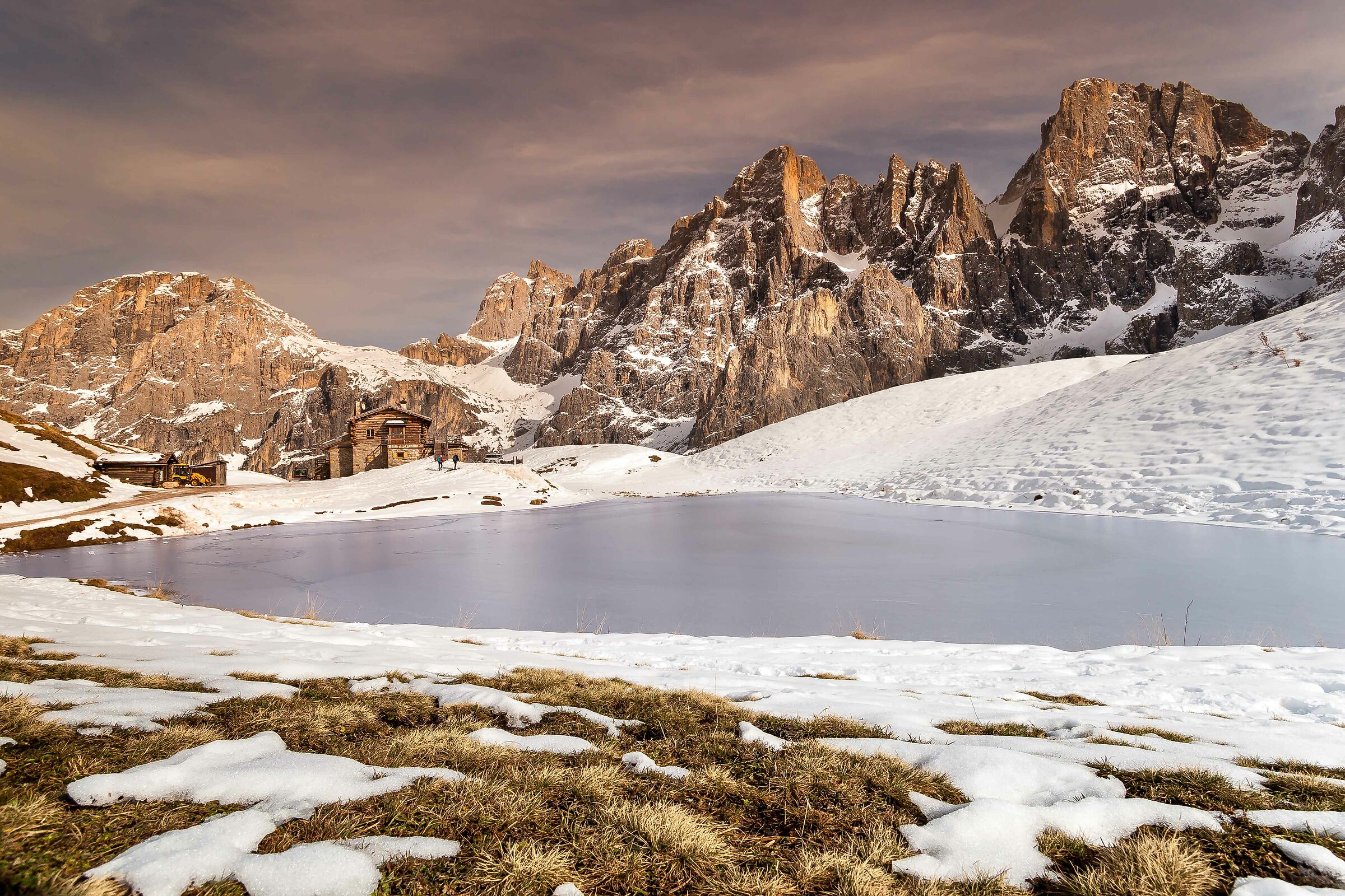 Baita Segantini first snowfall of the year