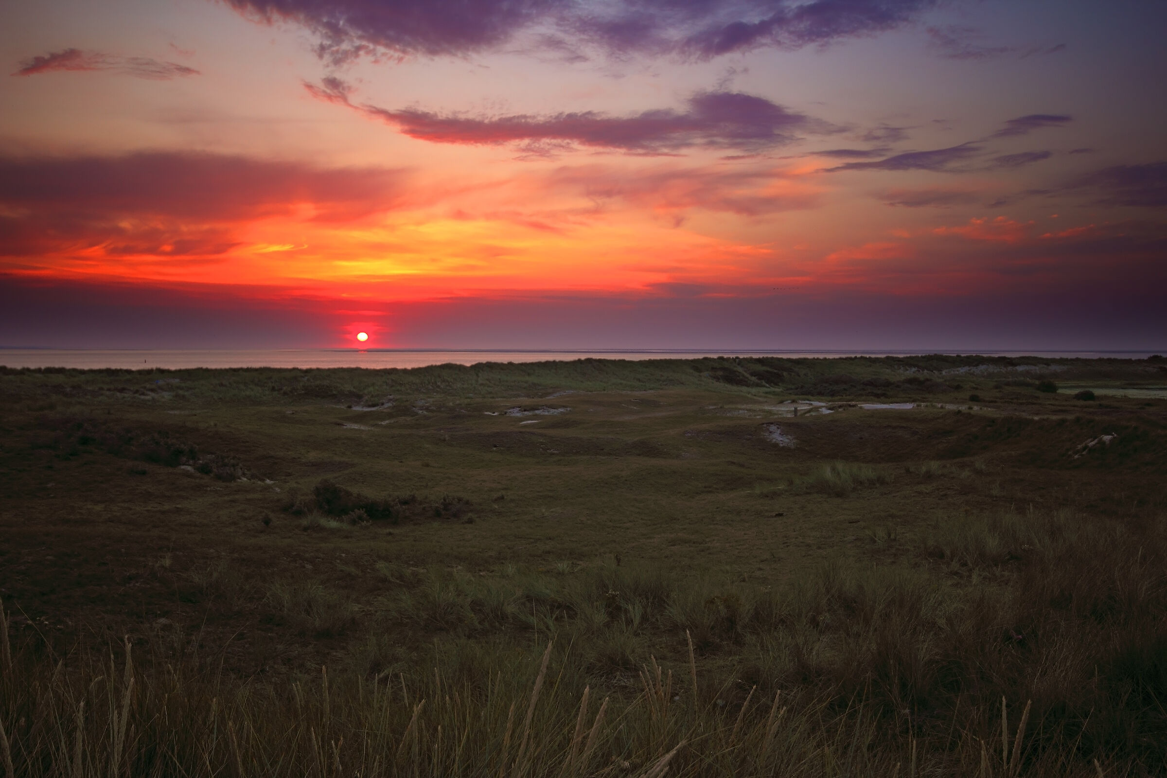 Nationaal Park Duinen van Texel sunrise