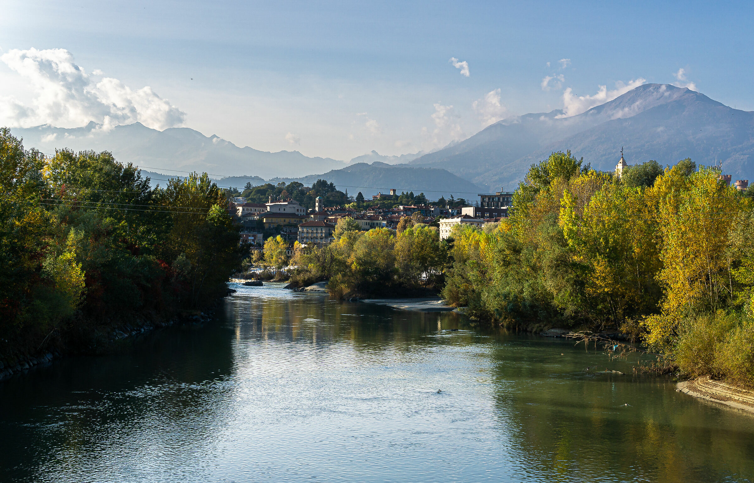 Vista dal Ponte Passerella di Ivrea