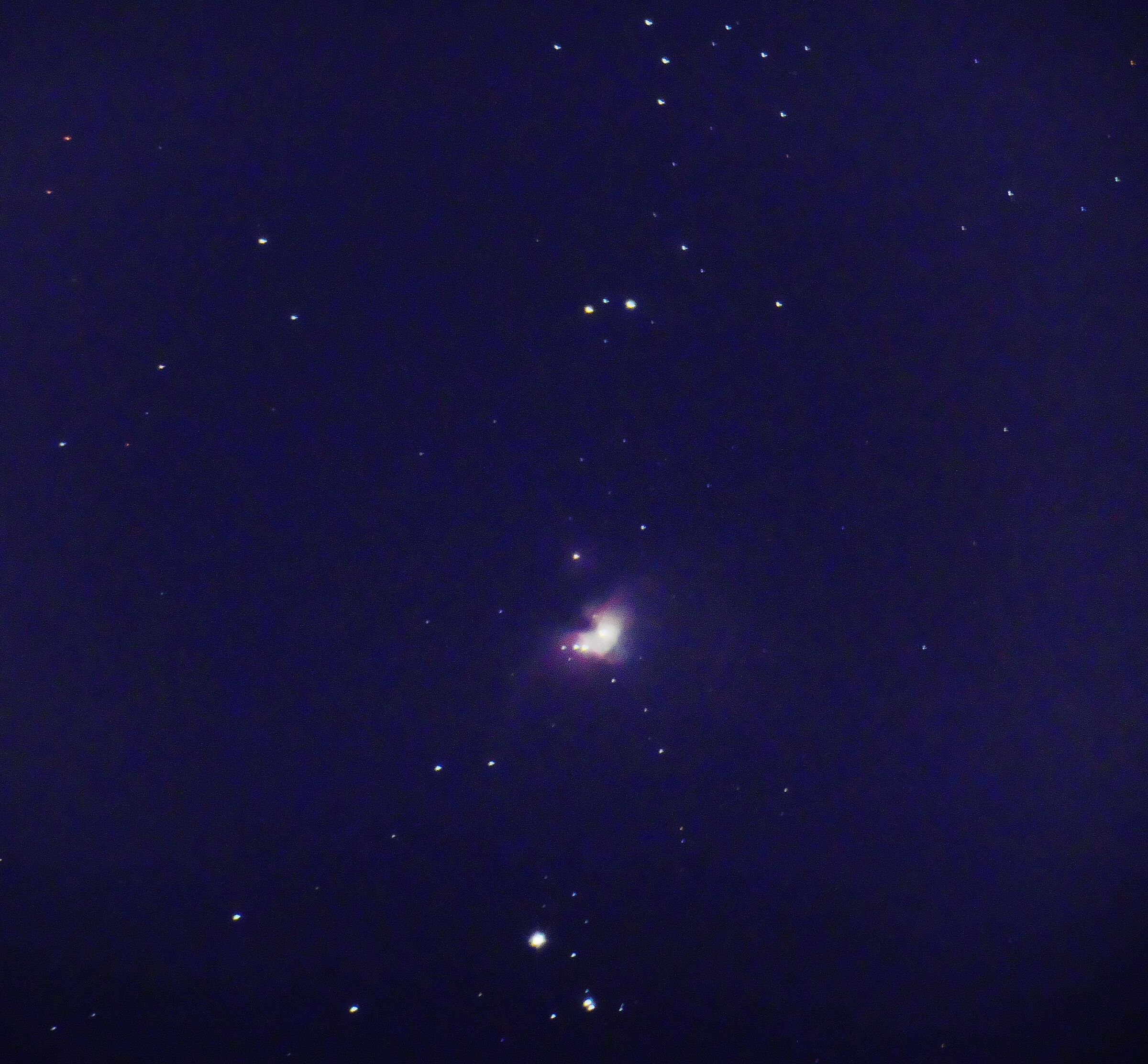 Nebulosa Orione M42 (da Palermo centro con compatta)
