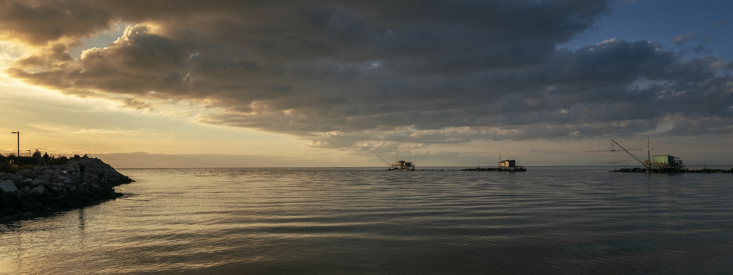 Tramonto a Bocca d'arno