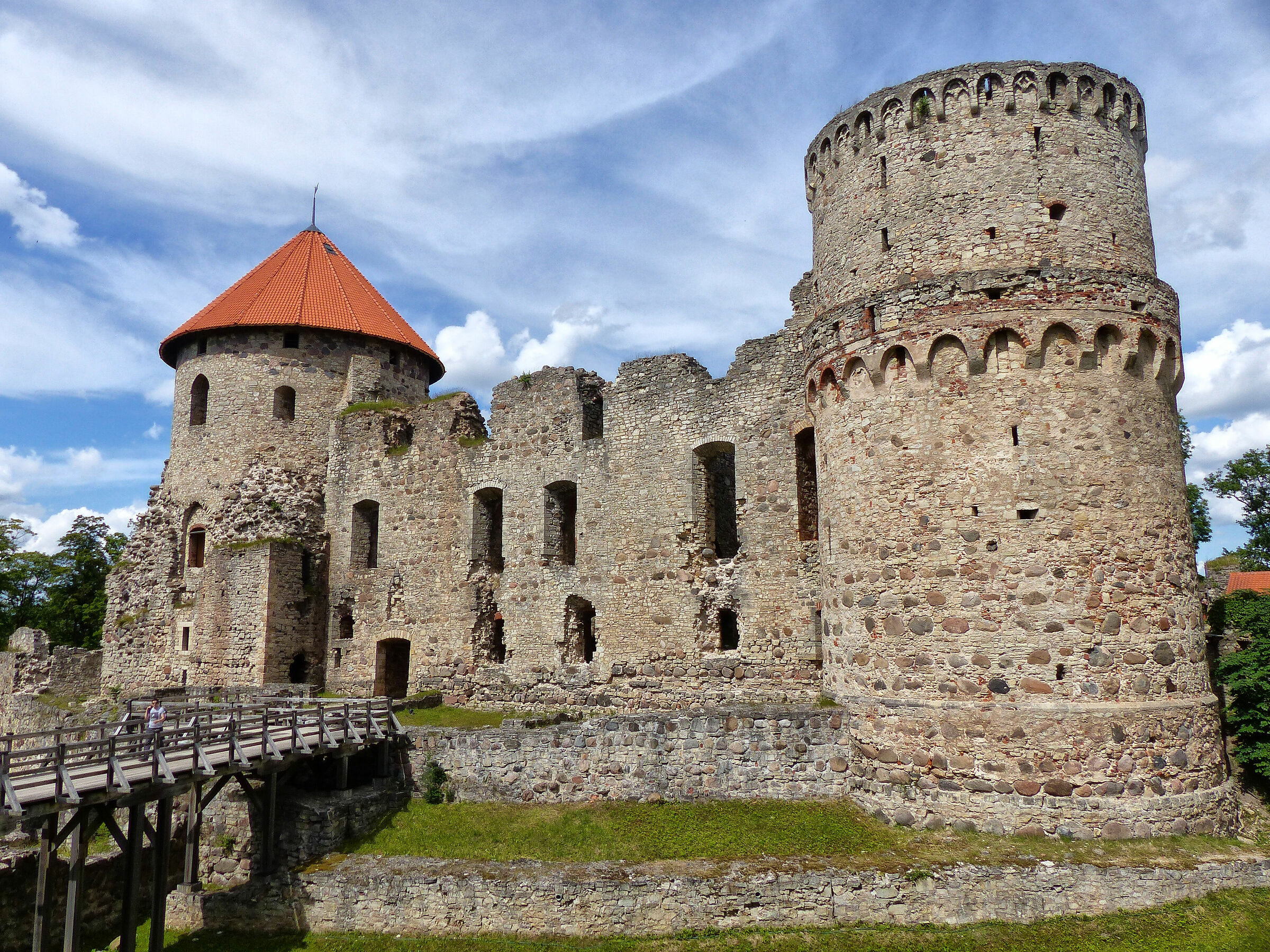 Castello medievale a Cesis - Lettonia