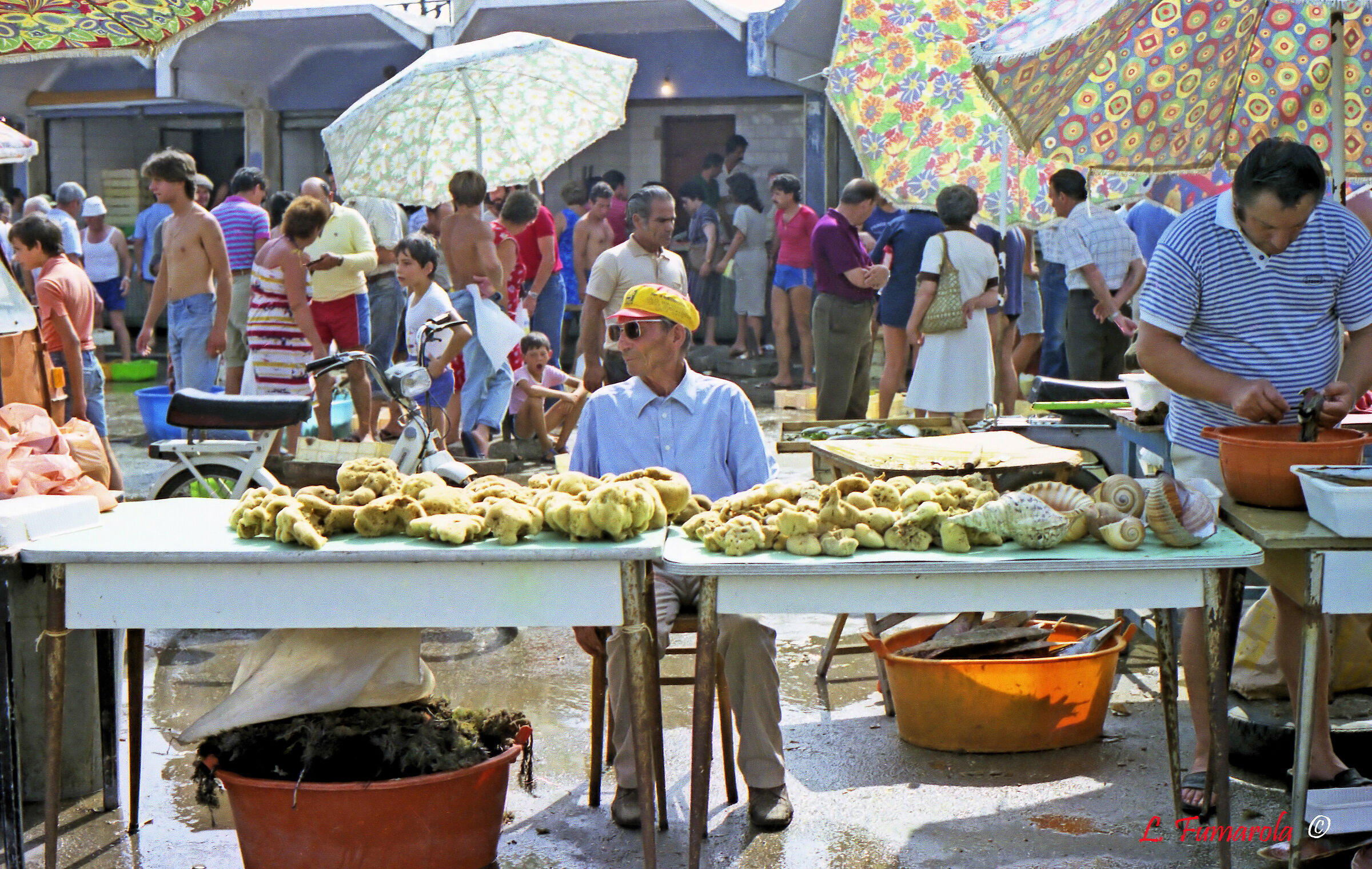 Venditore di spugne.