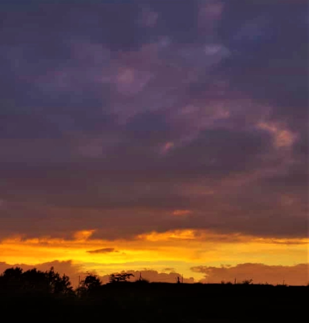 tramonto di fine ottobre