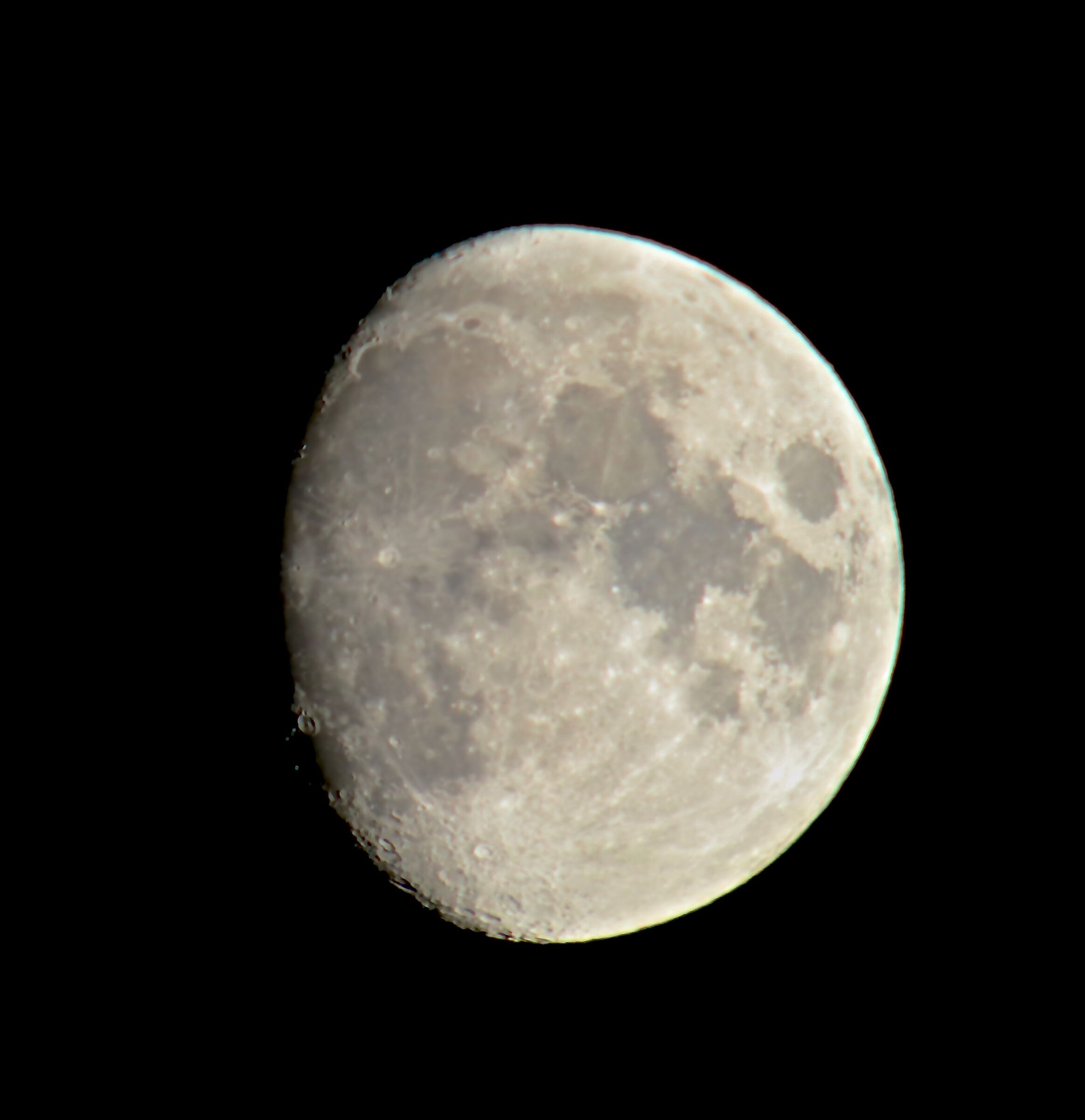 The moon tonight.