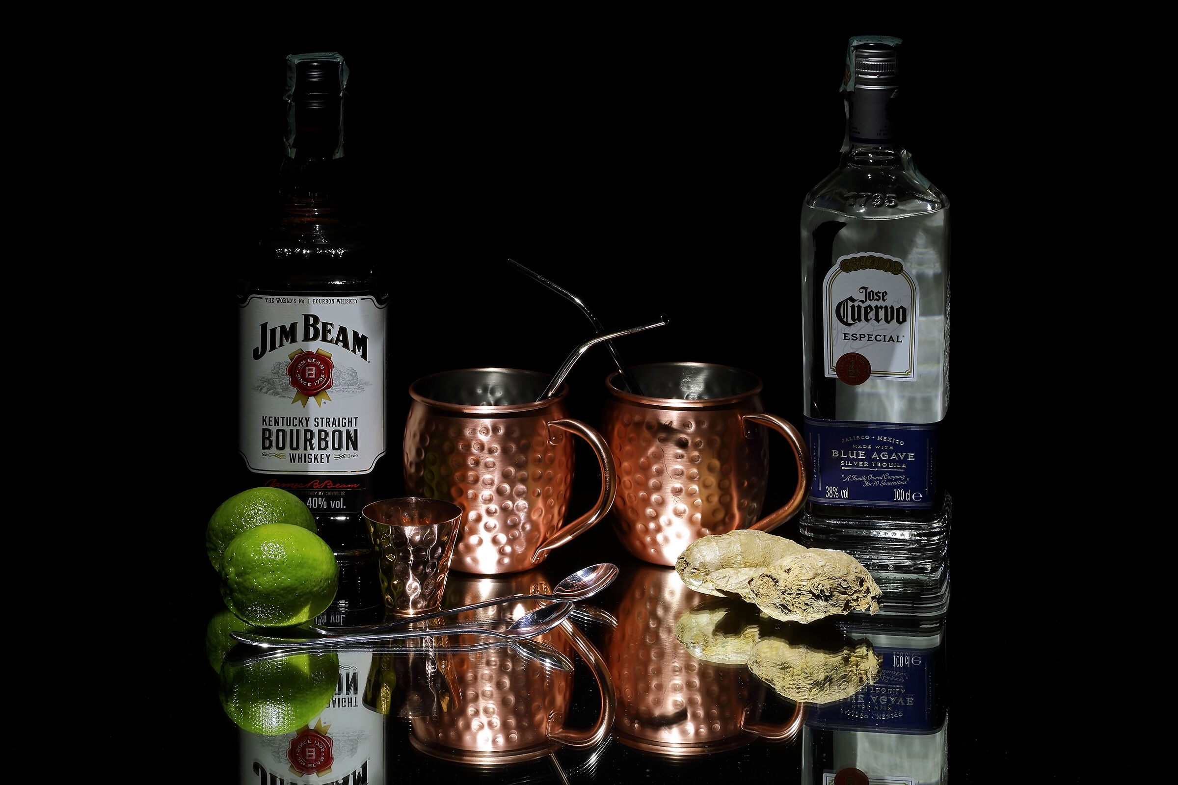 Mexican and Kentucky mules for two