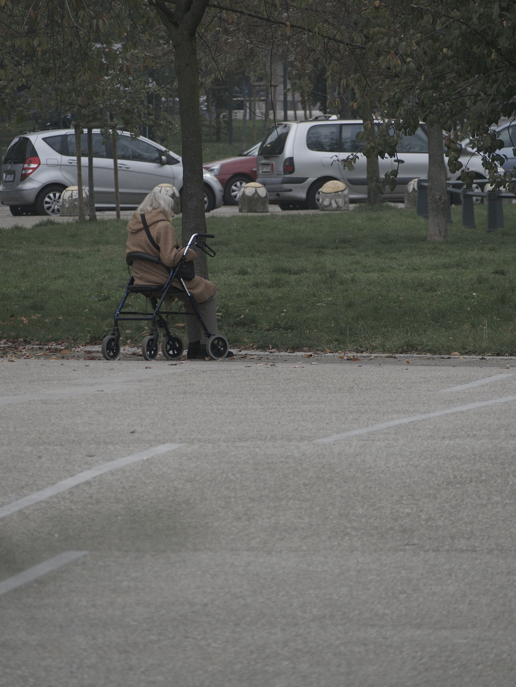 passeggiata autunnale in città