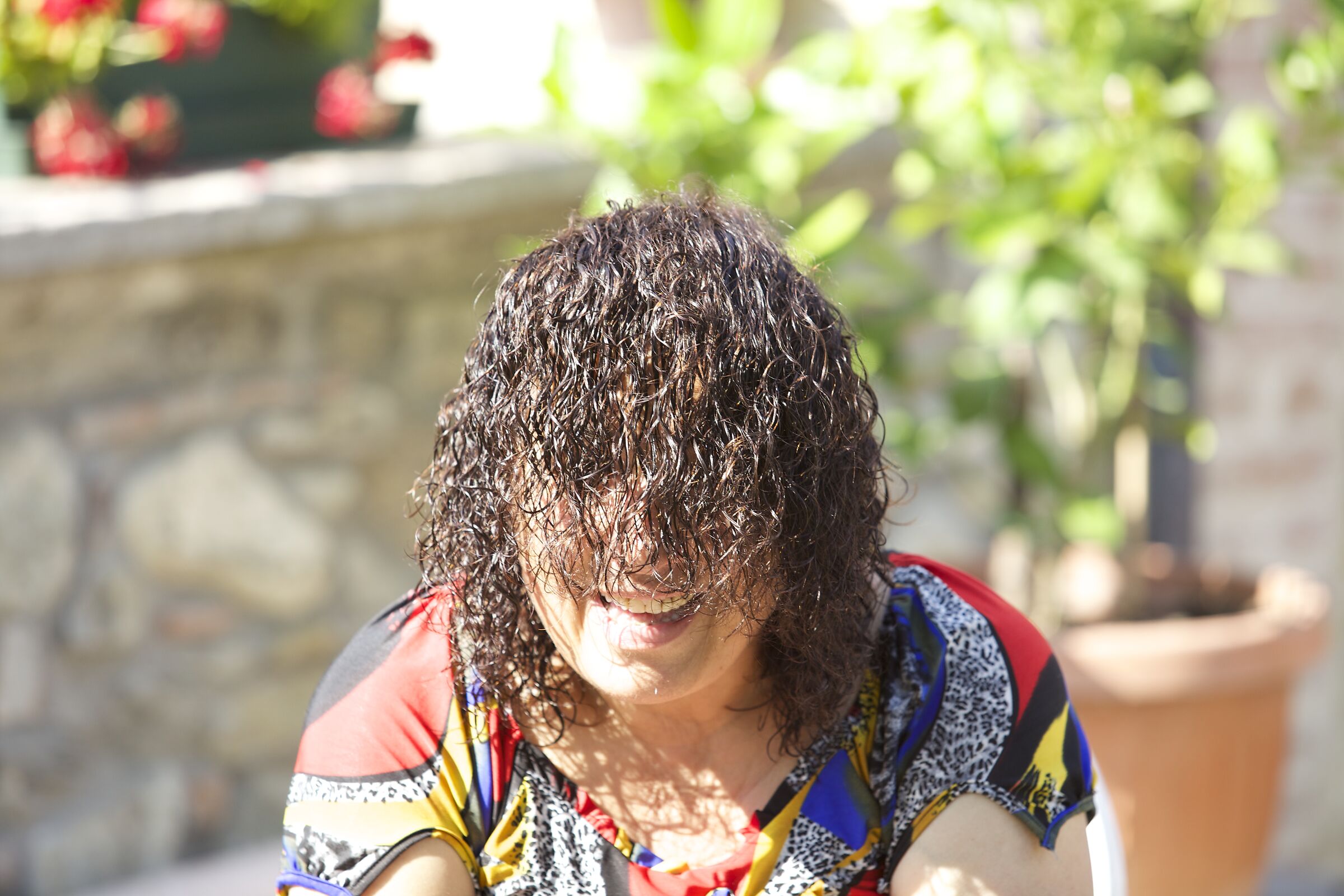 Asciuga capelli naturale.