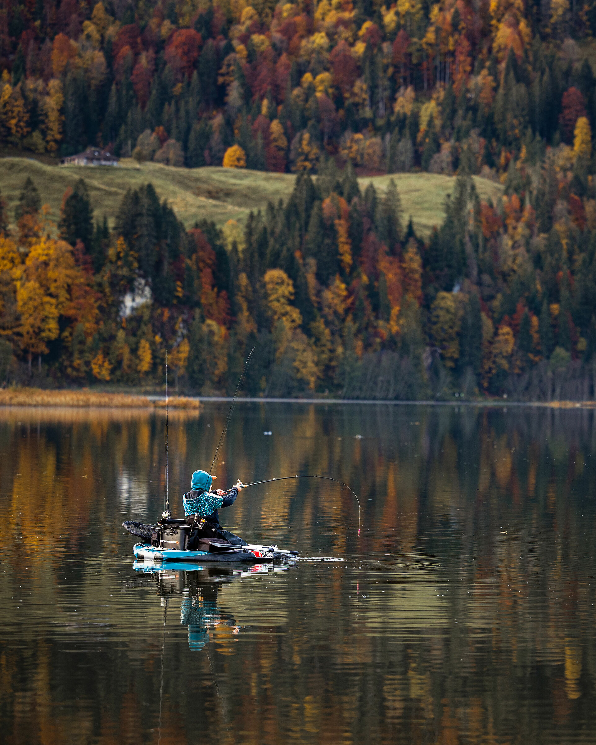 Fishing in the lake