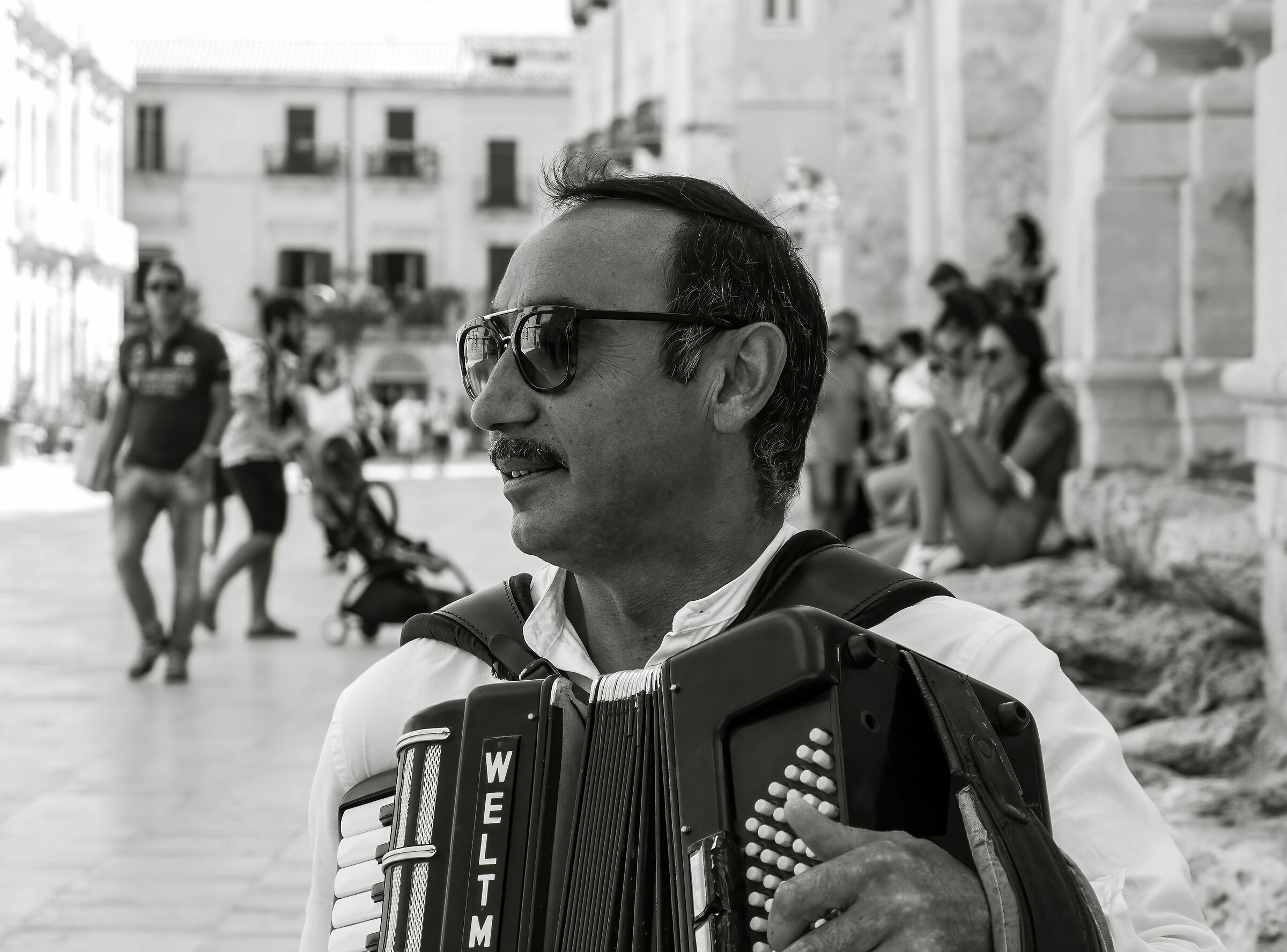 Sad music sounded.....