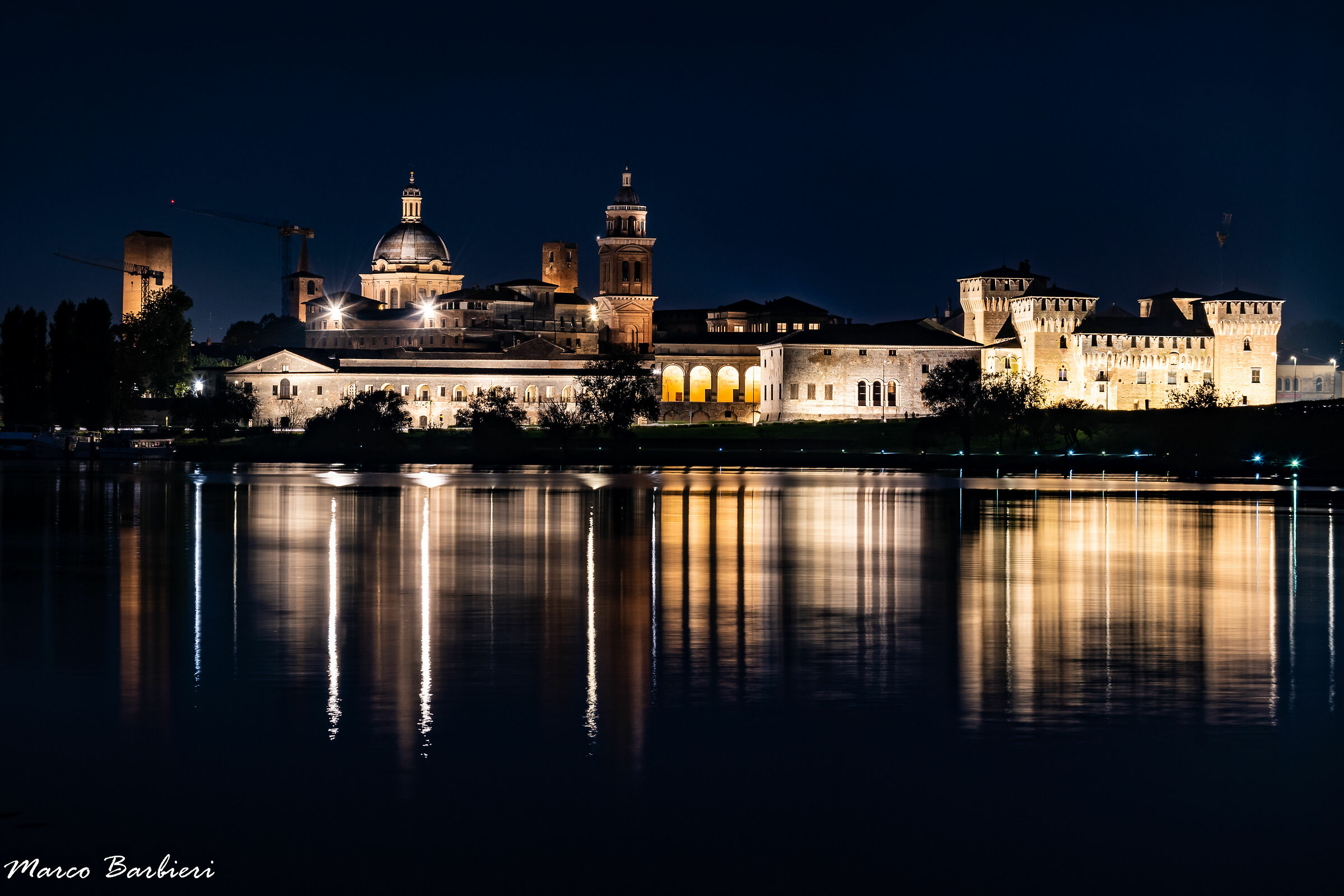 Mantua at nightfall