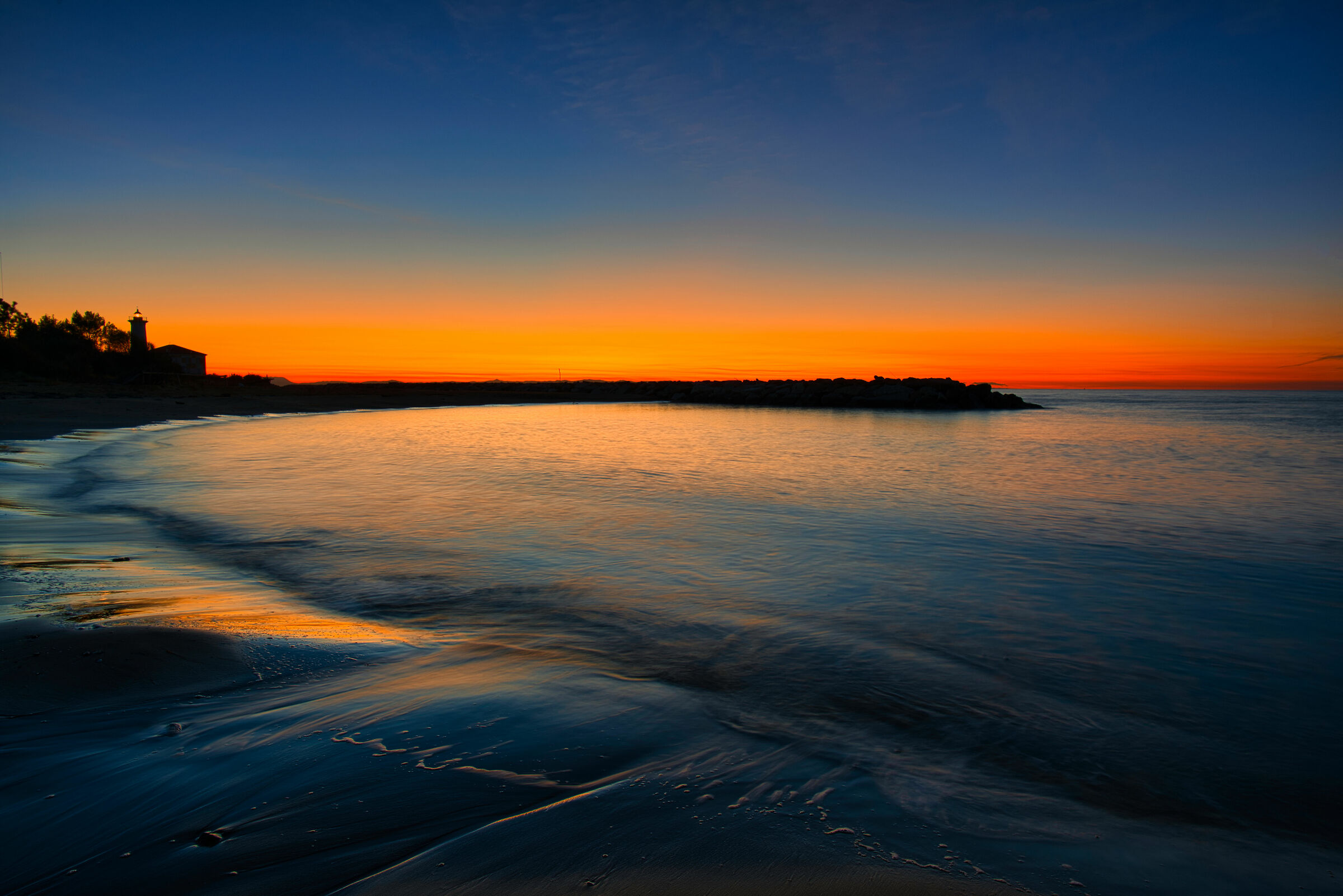 Sunrise at the Bibione Lighthouse
