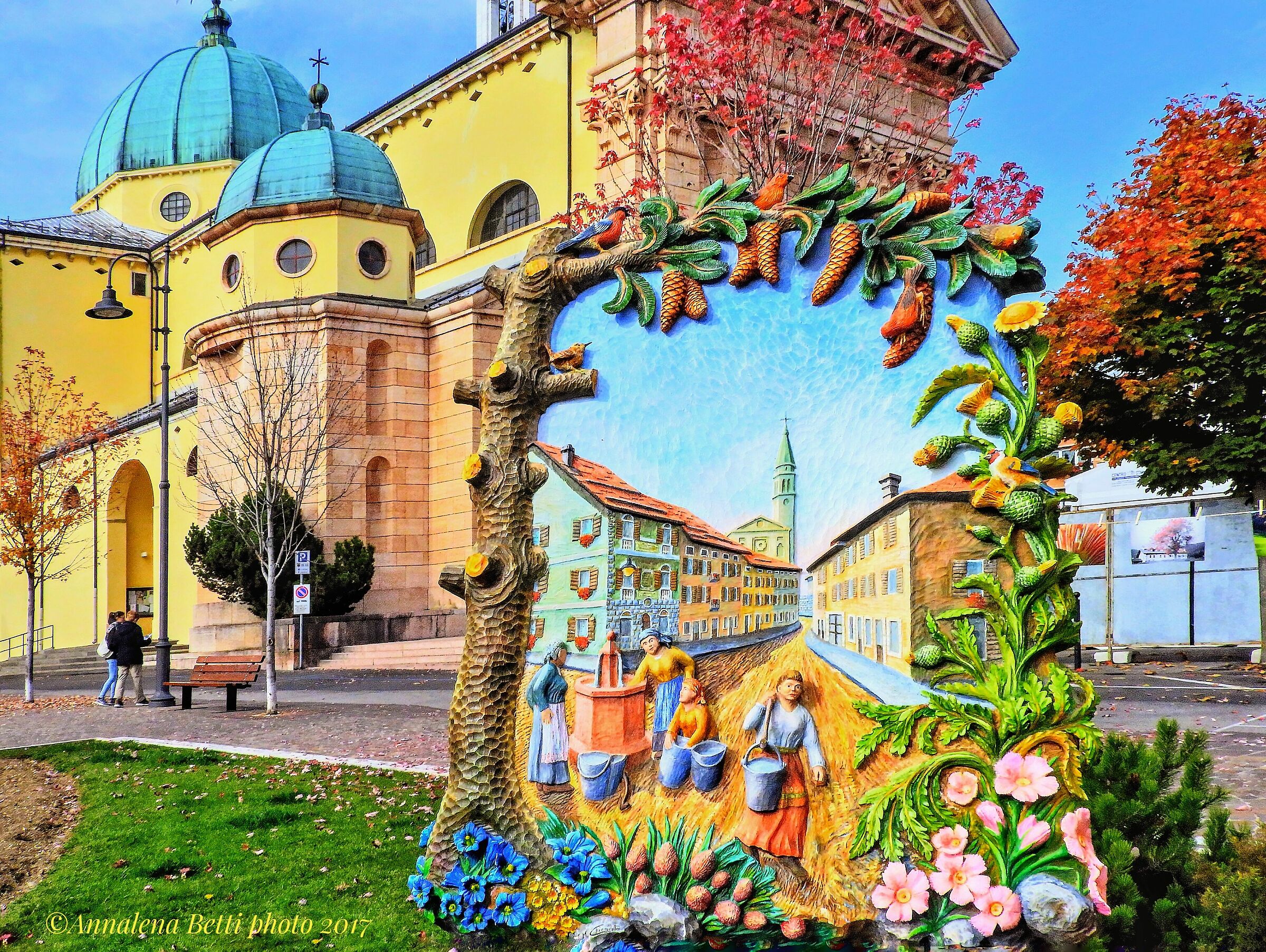 Un quadro nel quadro dei colori autunnali ad Asiago