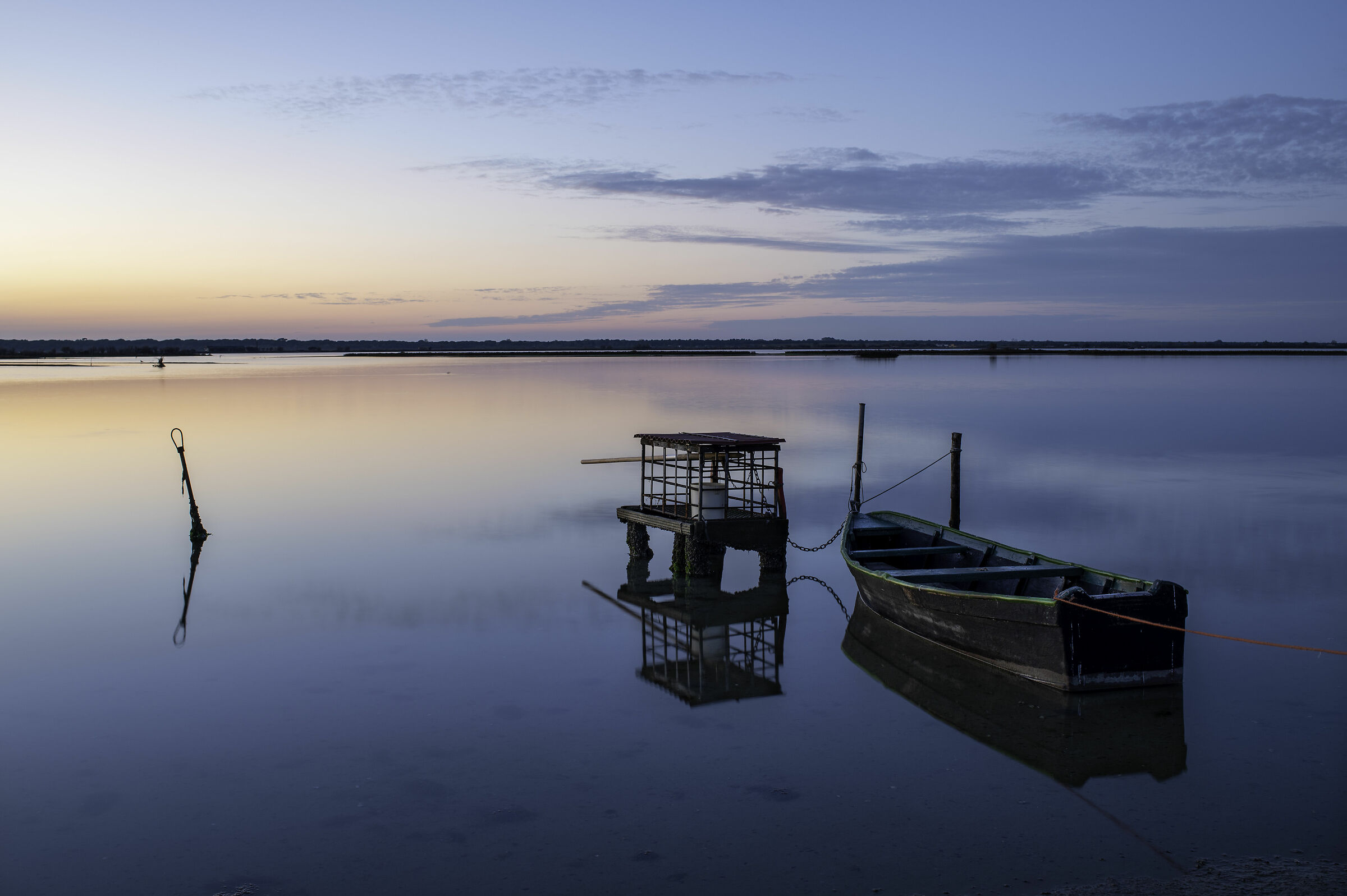 Pialassa Baiona at sunset