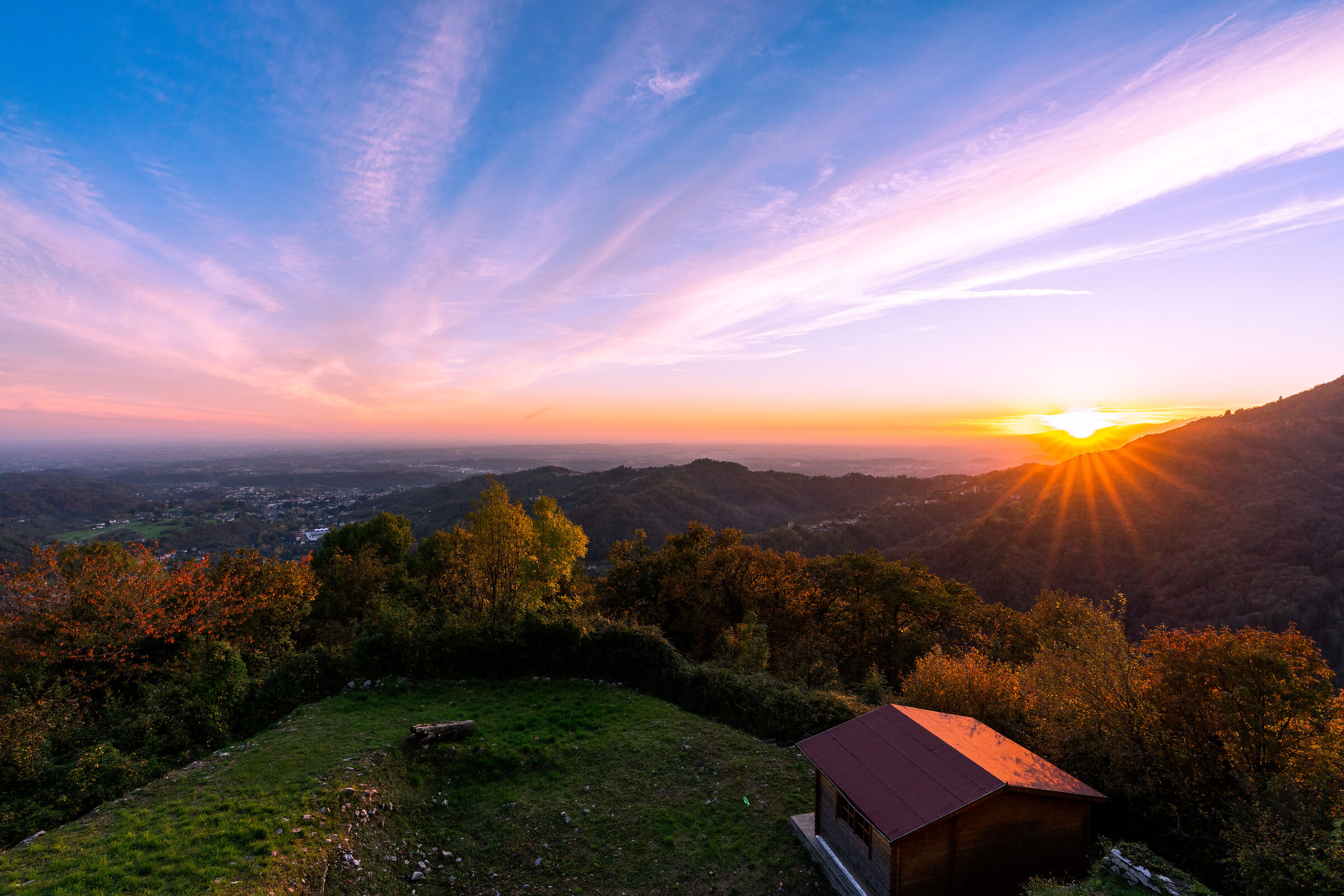 Autumn sunset over the Star