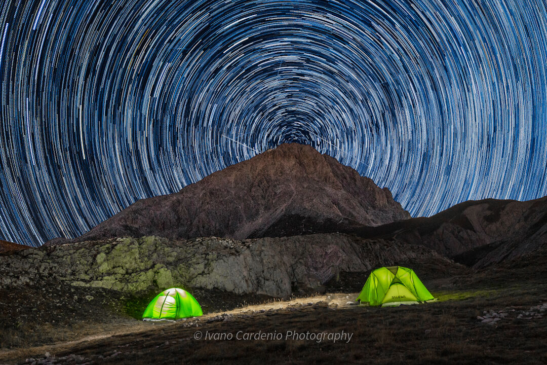 In love with night in mountains.