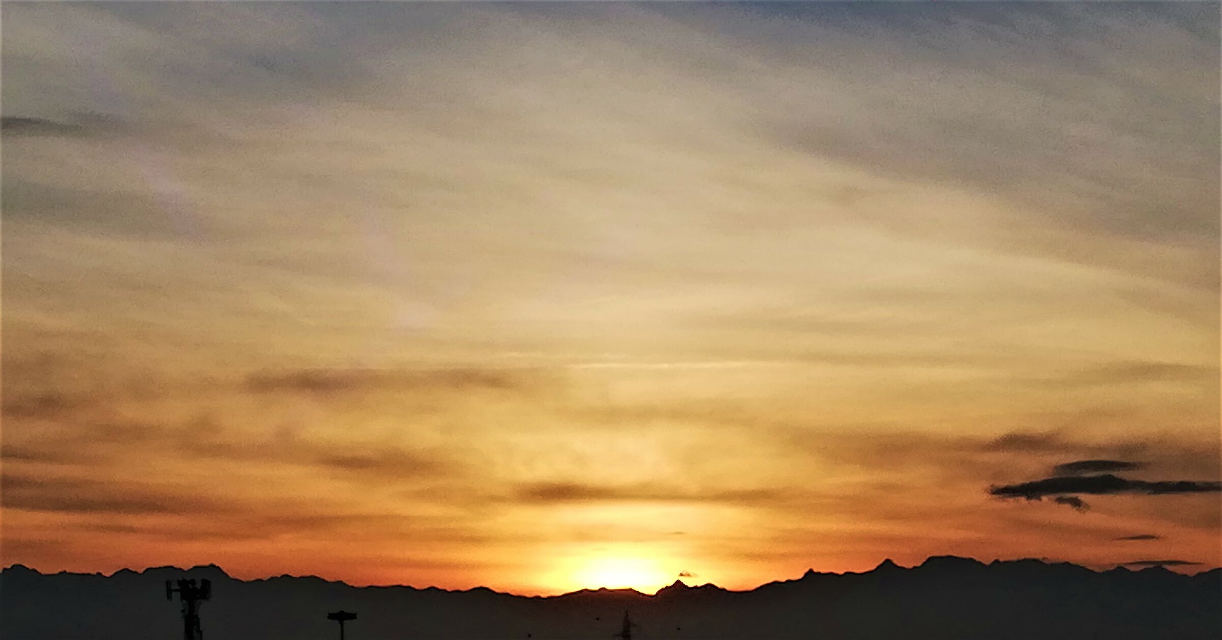 tramonto sulle alpi...