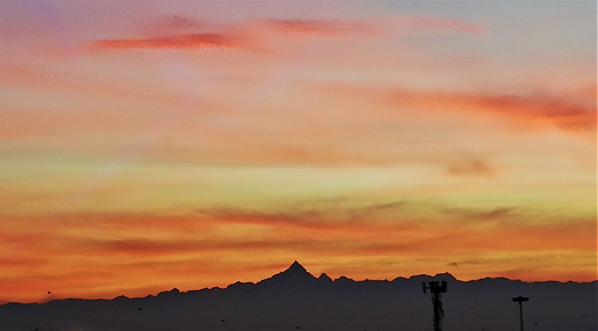 tramonto sul monviso...