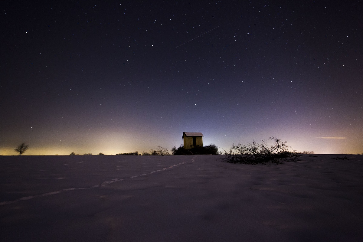 La casetta nella neve