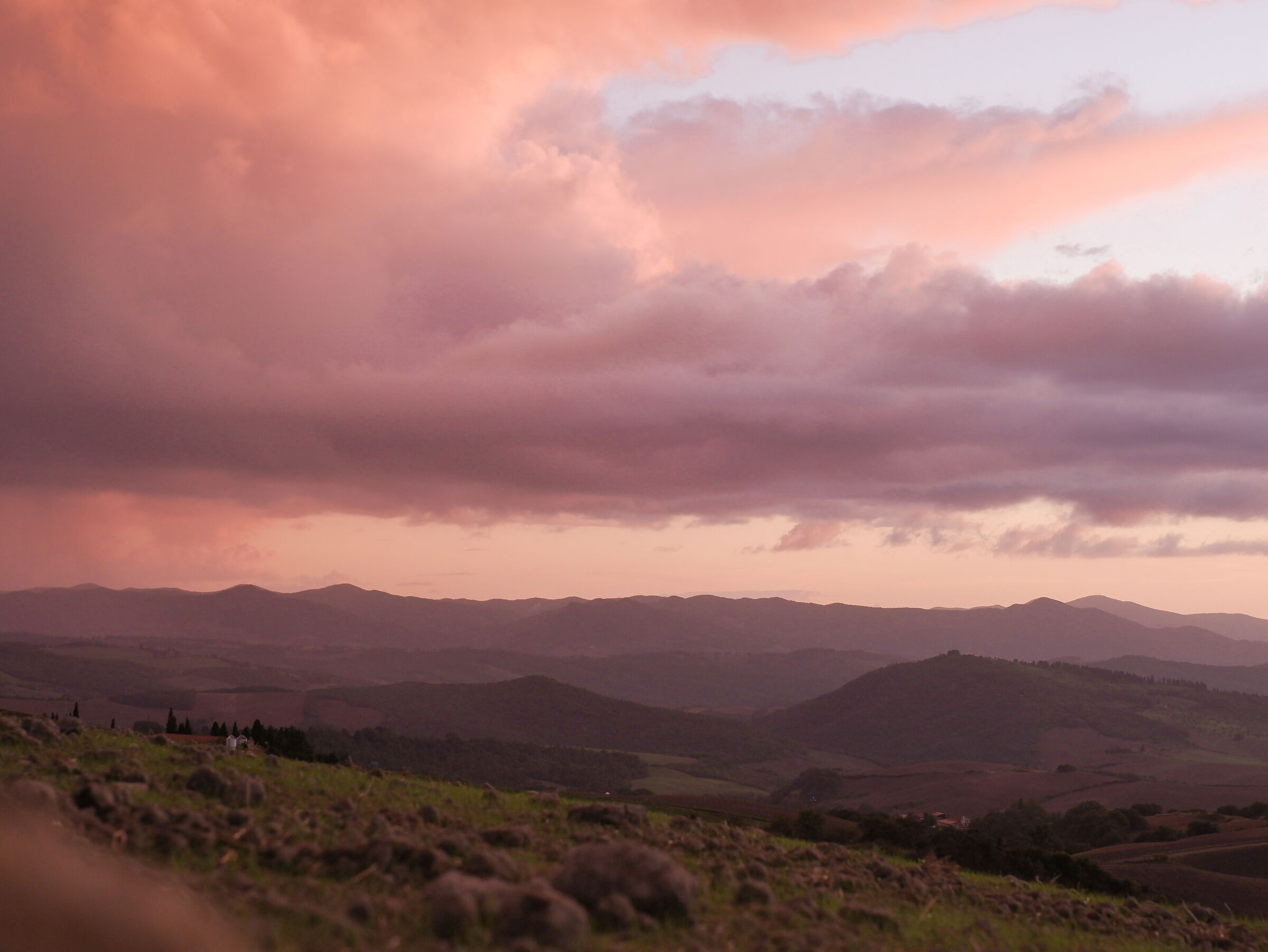twilight with clouds