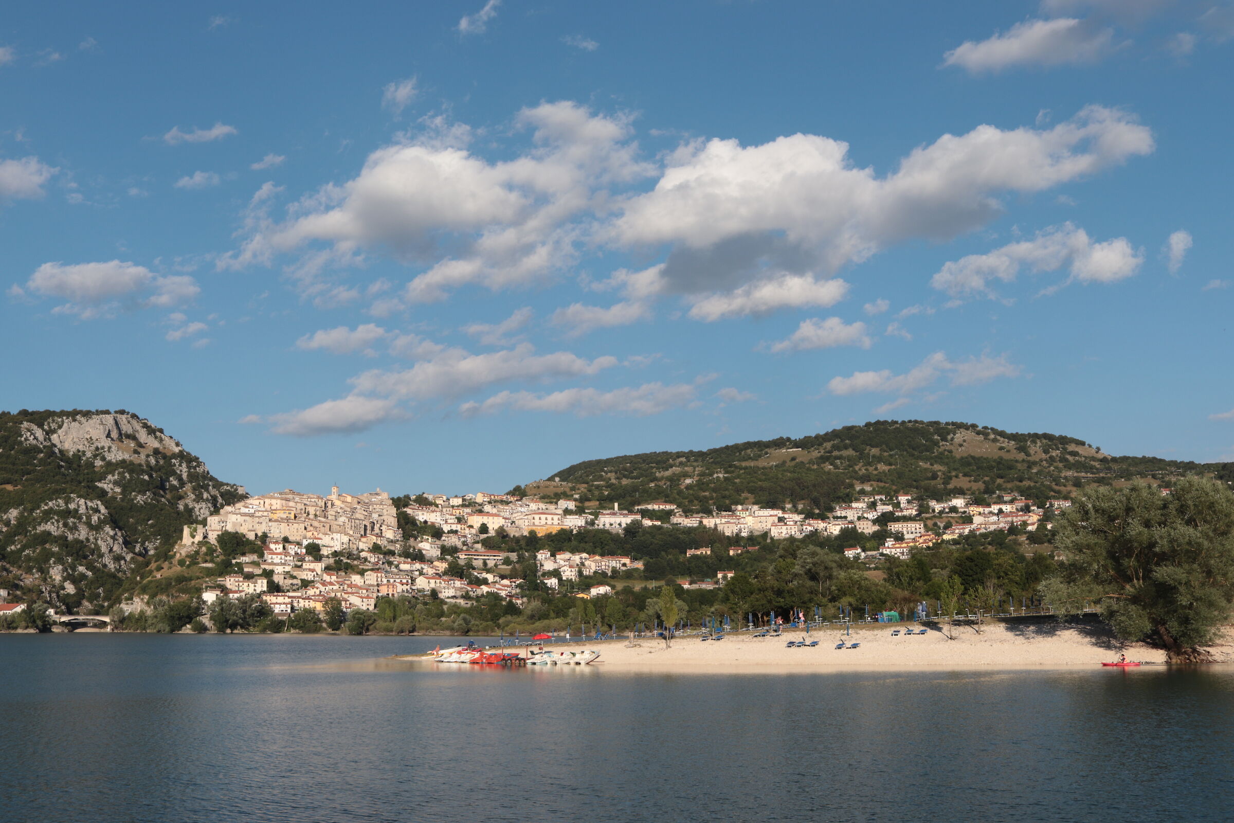 Barrea with lake view