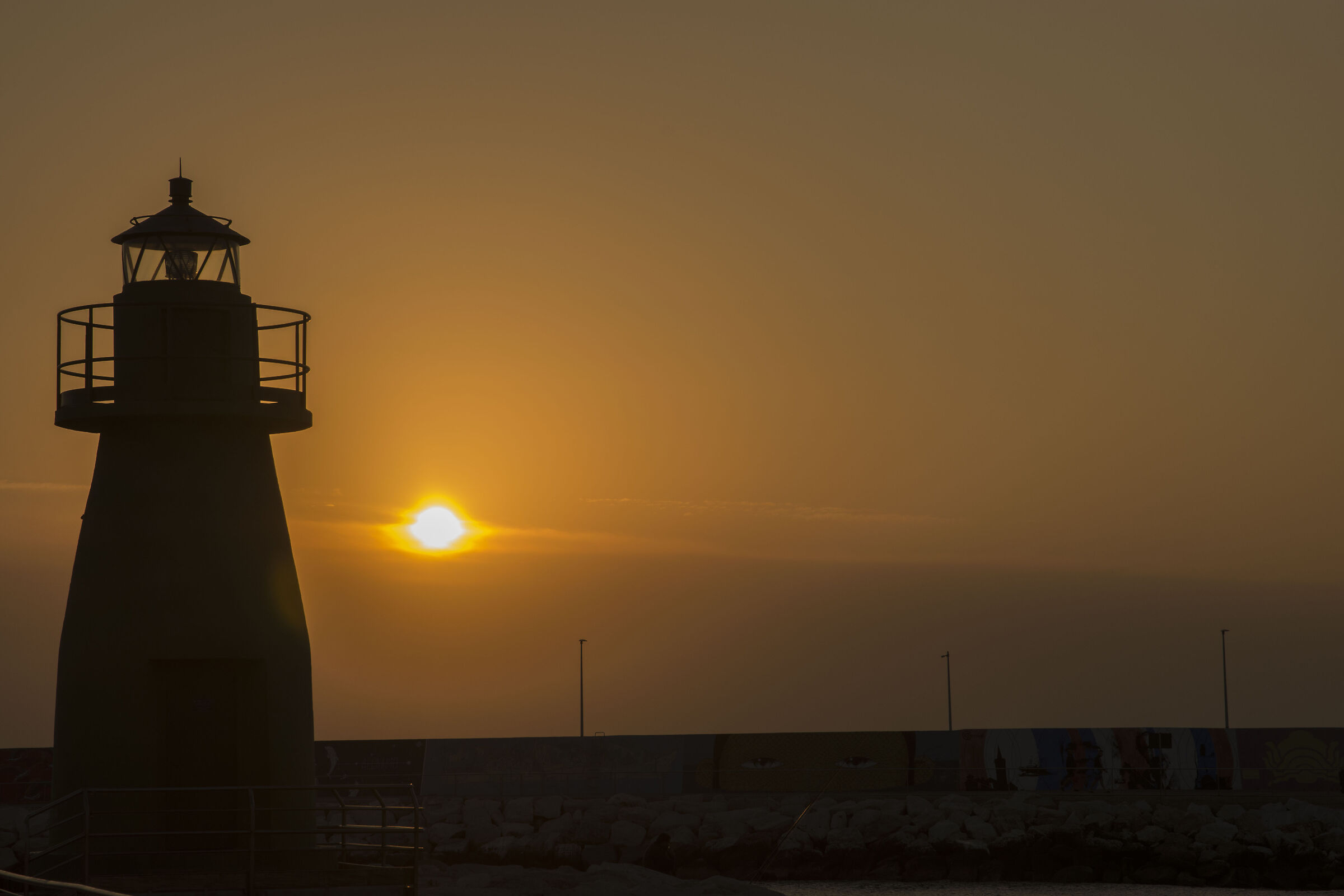 the Lighthouse of Civitanova Marche at dawn