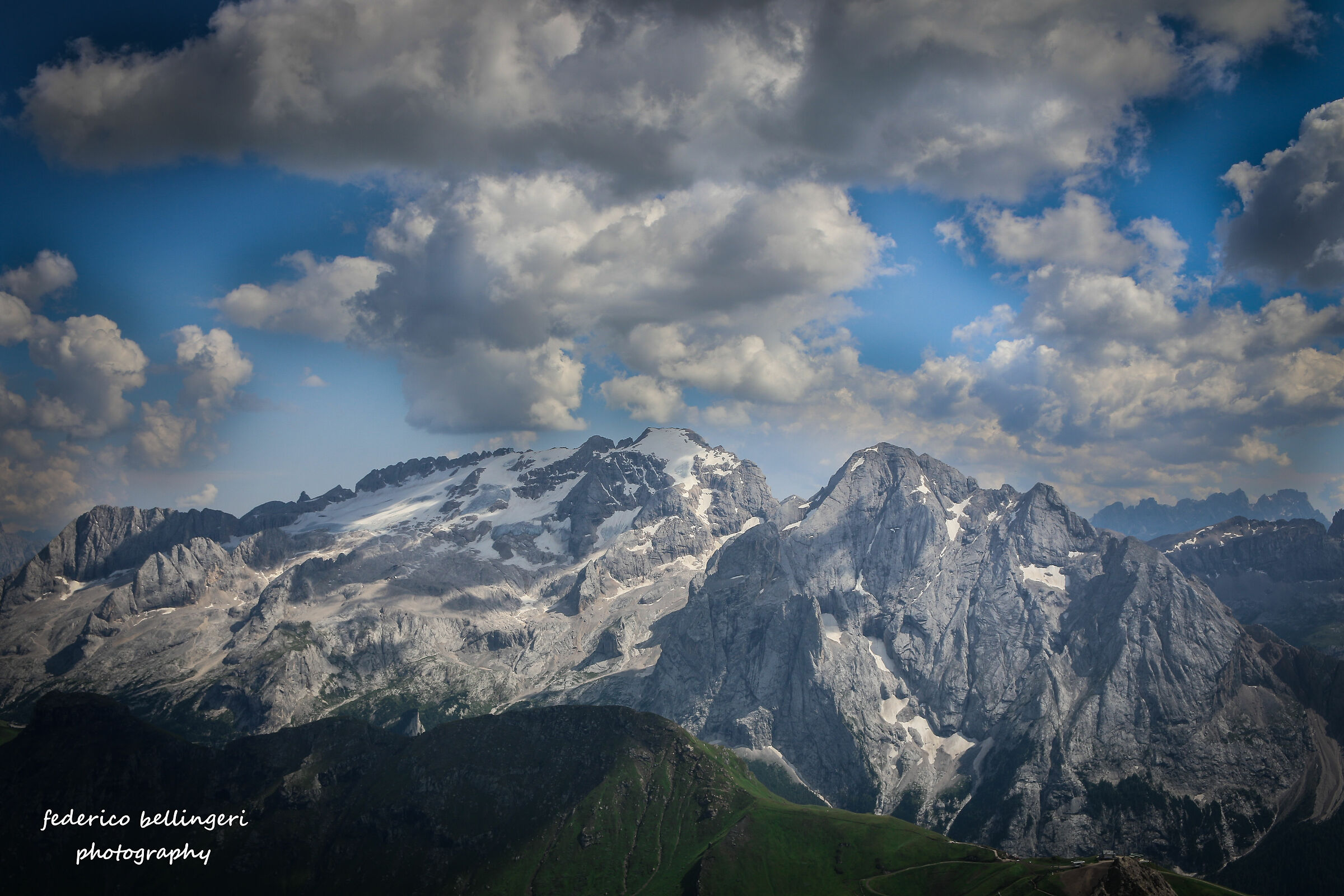 Marmolada (Vista dal Sass Pordoi)