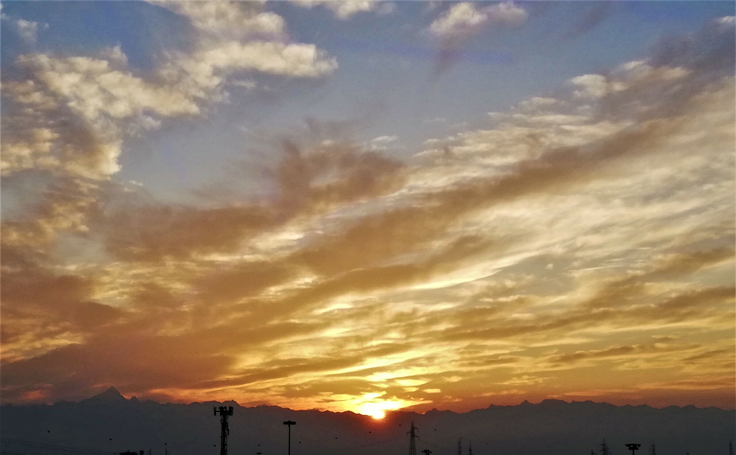 sunset on Halloween day 2020