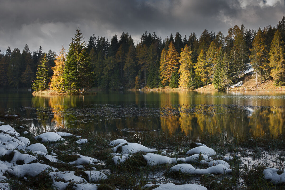 Sul lago di Tret ...