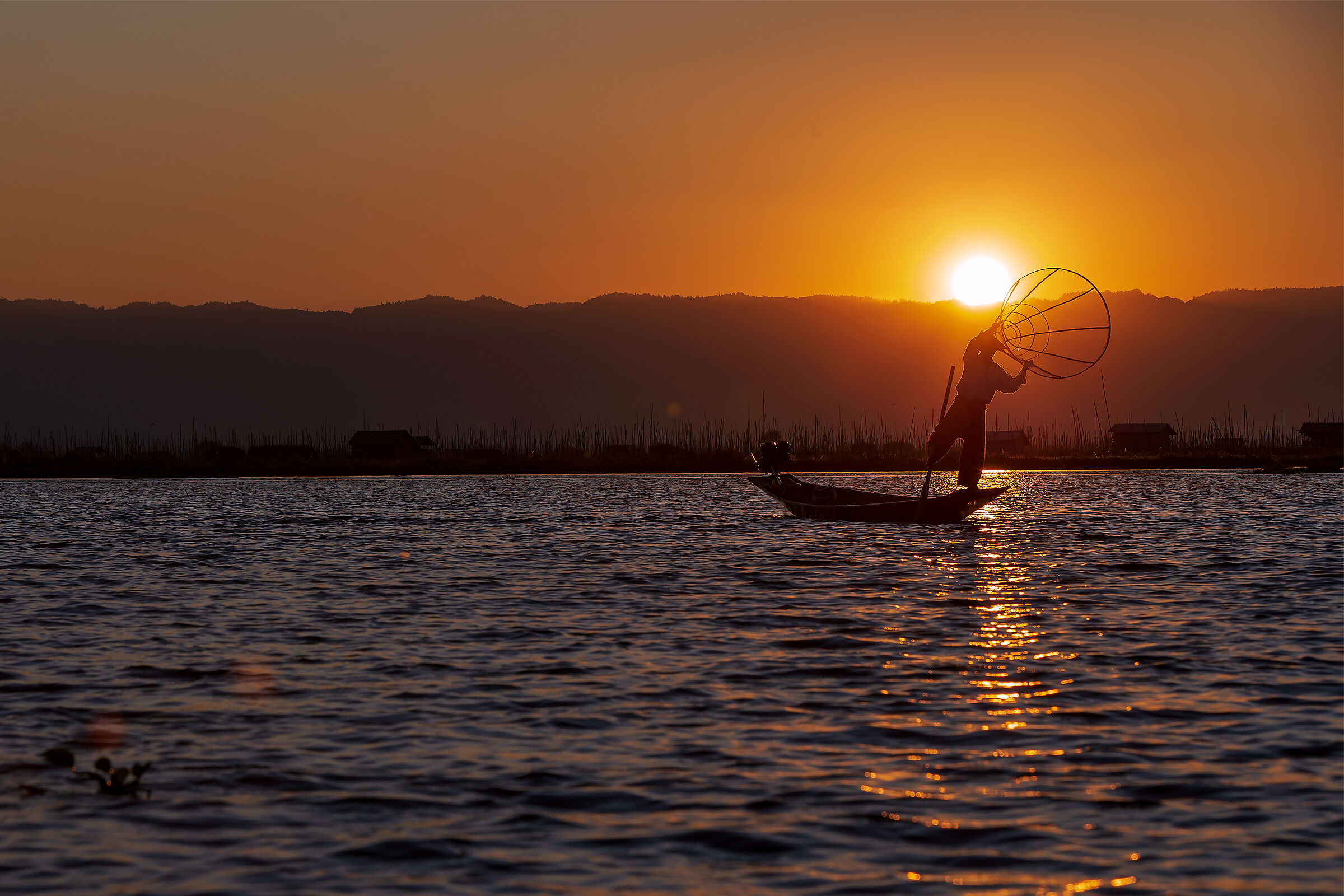 Inle lake fisherman
