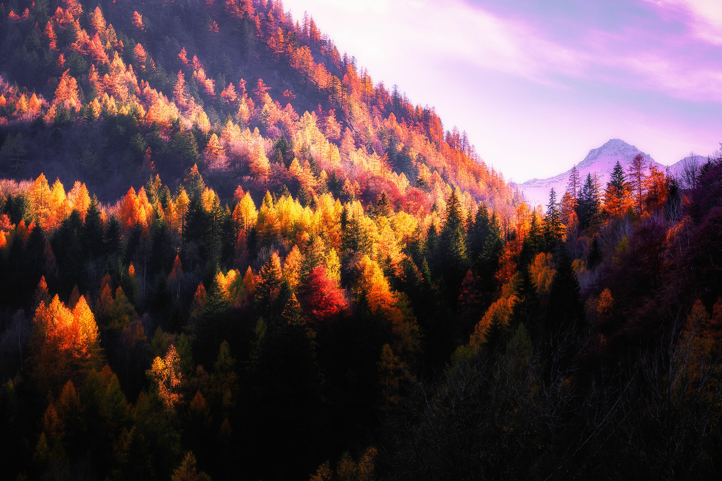 Last rays on val Quarazza