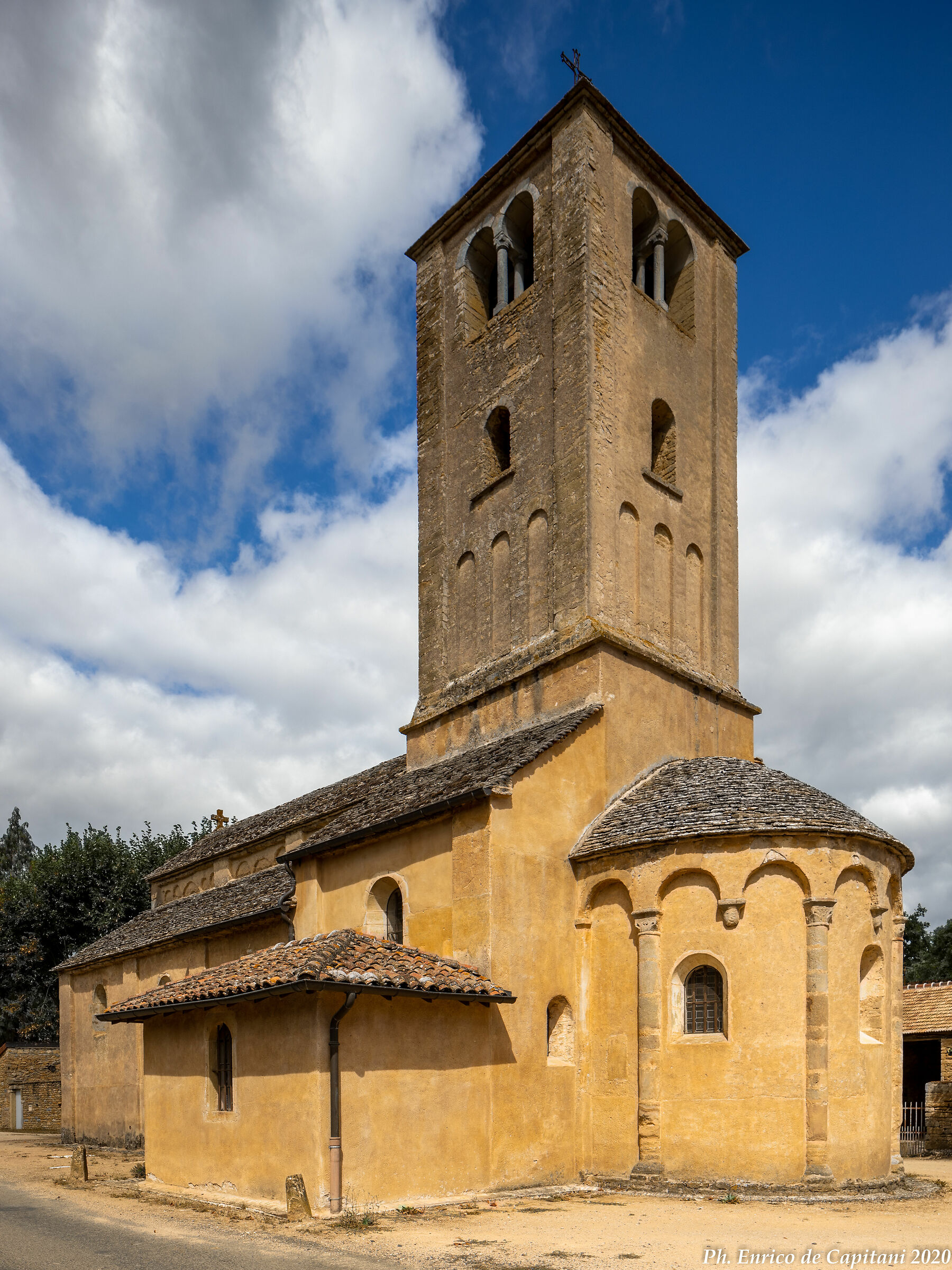 The Romanesque church of Saint-Vincent-des-Prés
