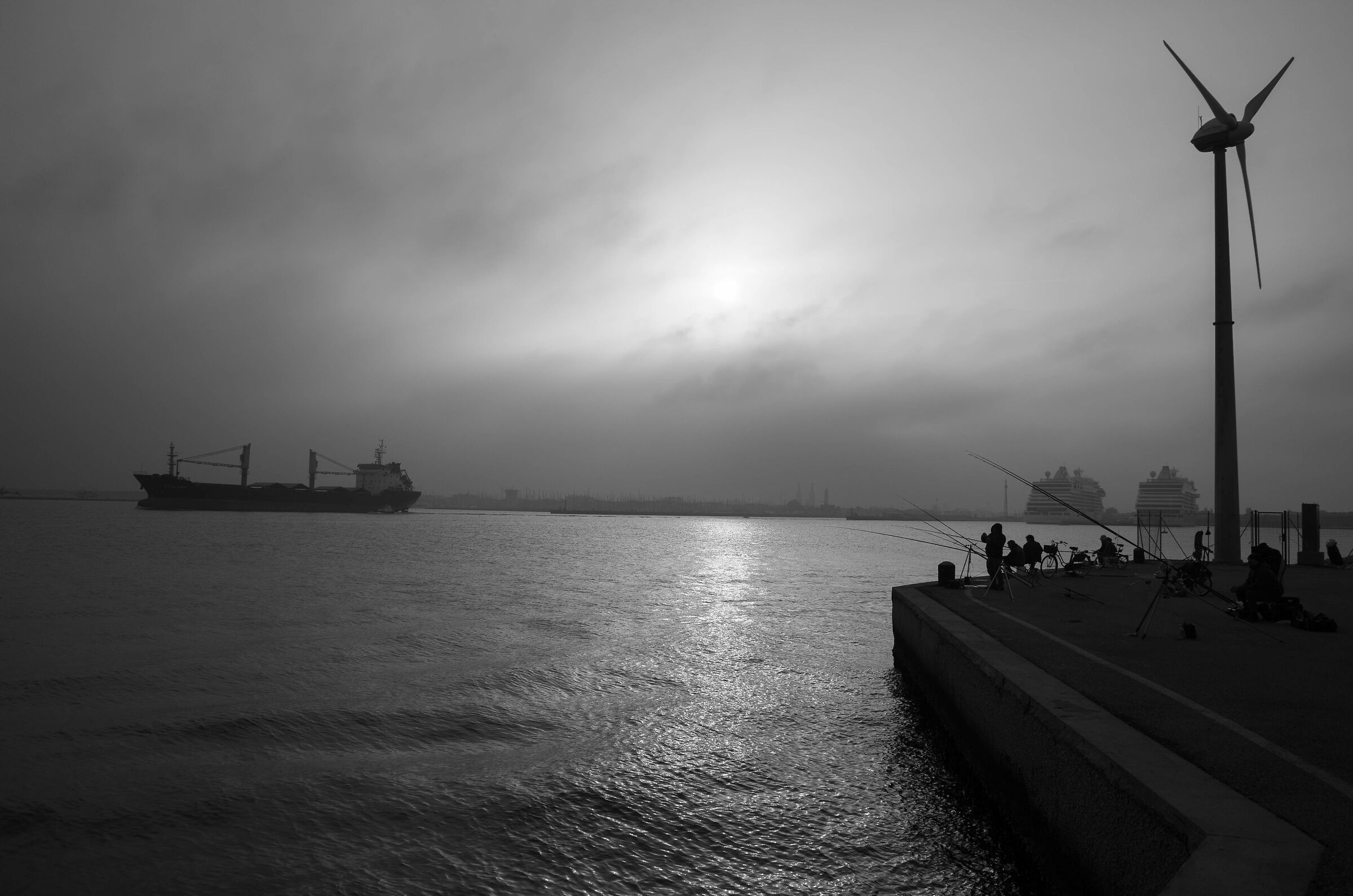 Strane combinazioni al tramonto