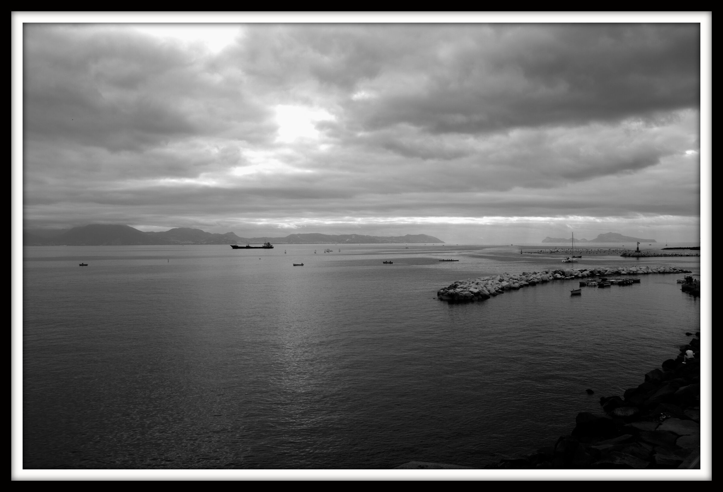 capri in the background