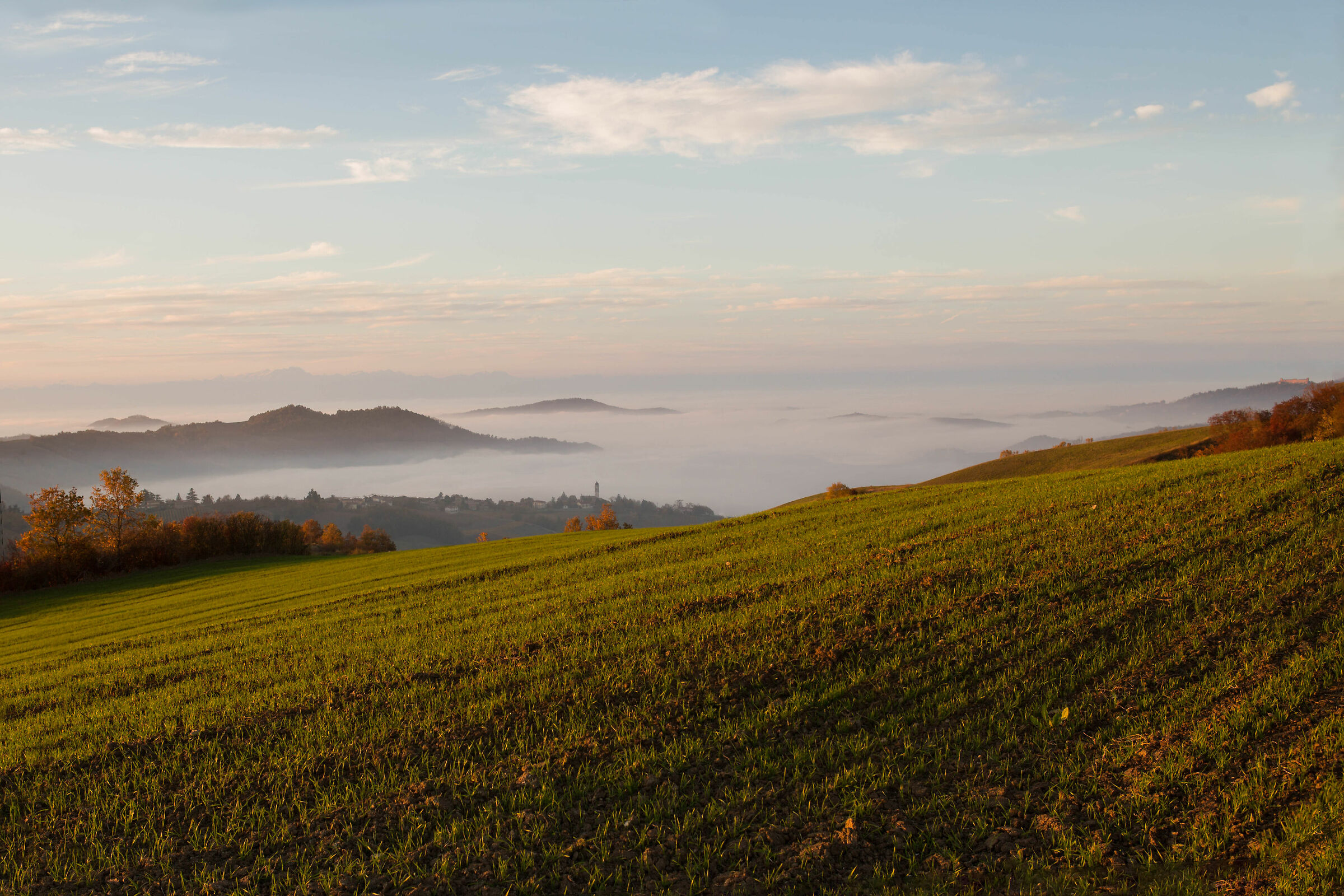 La pianura "vista" dall'Oltrepò