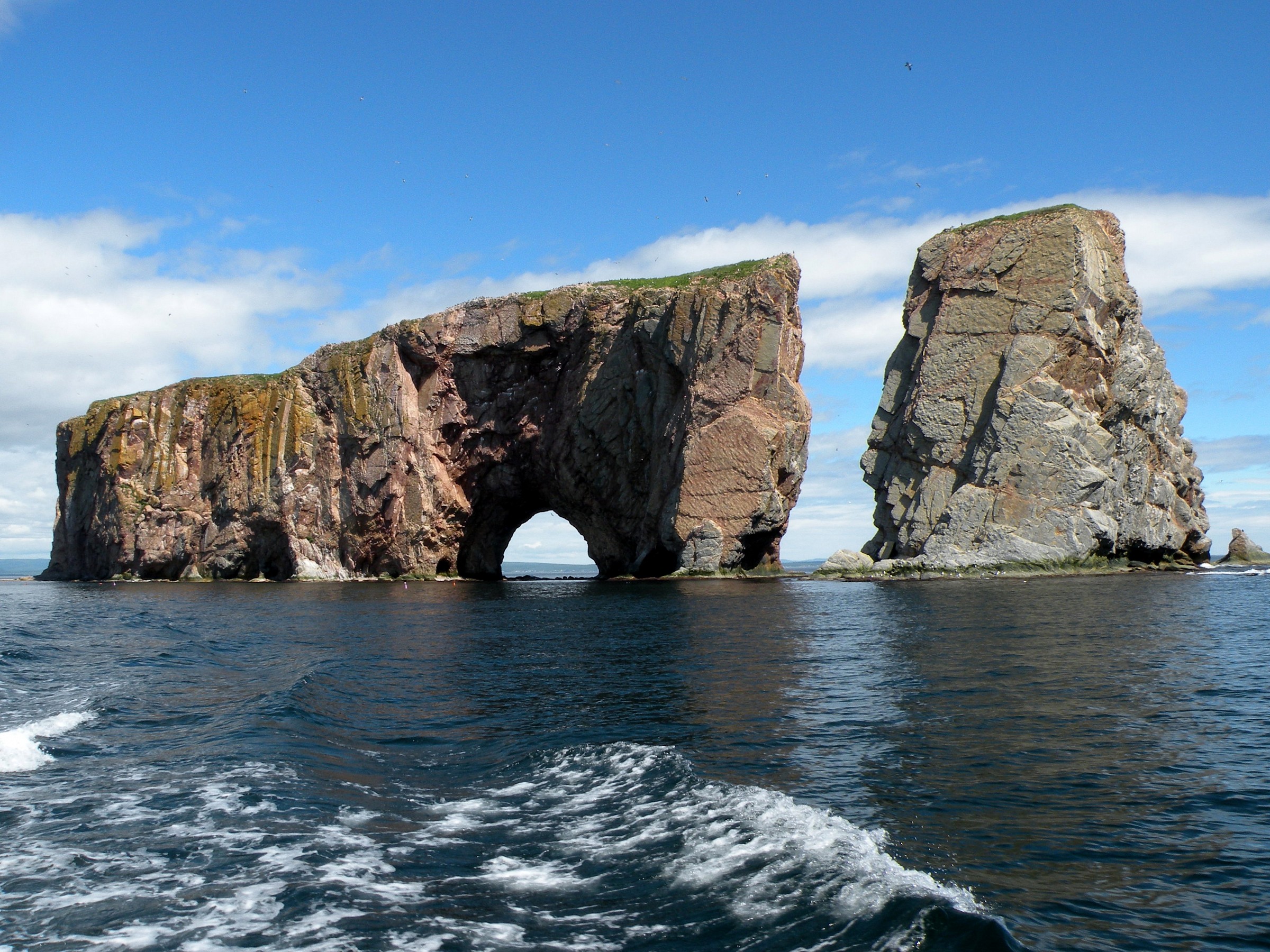 The Perce Rock 'view from the sea