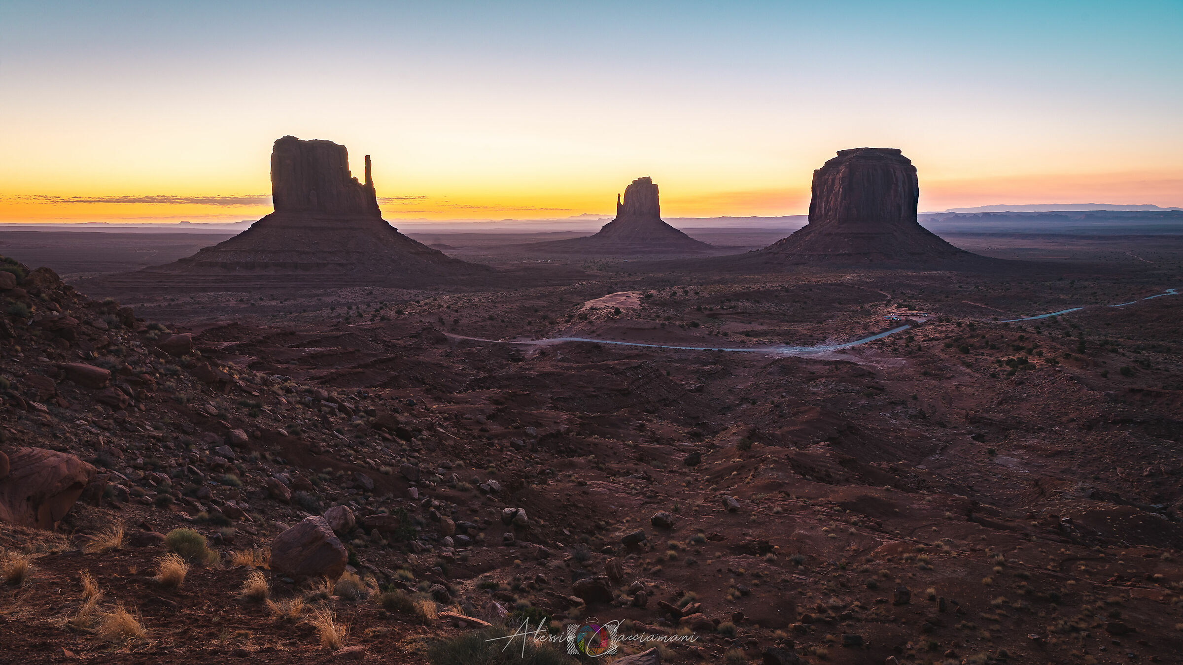 Sunrise in Monument Valley